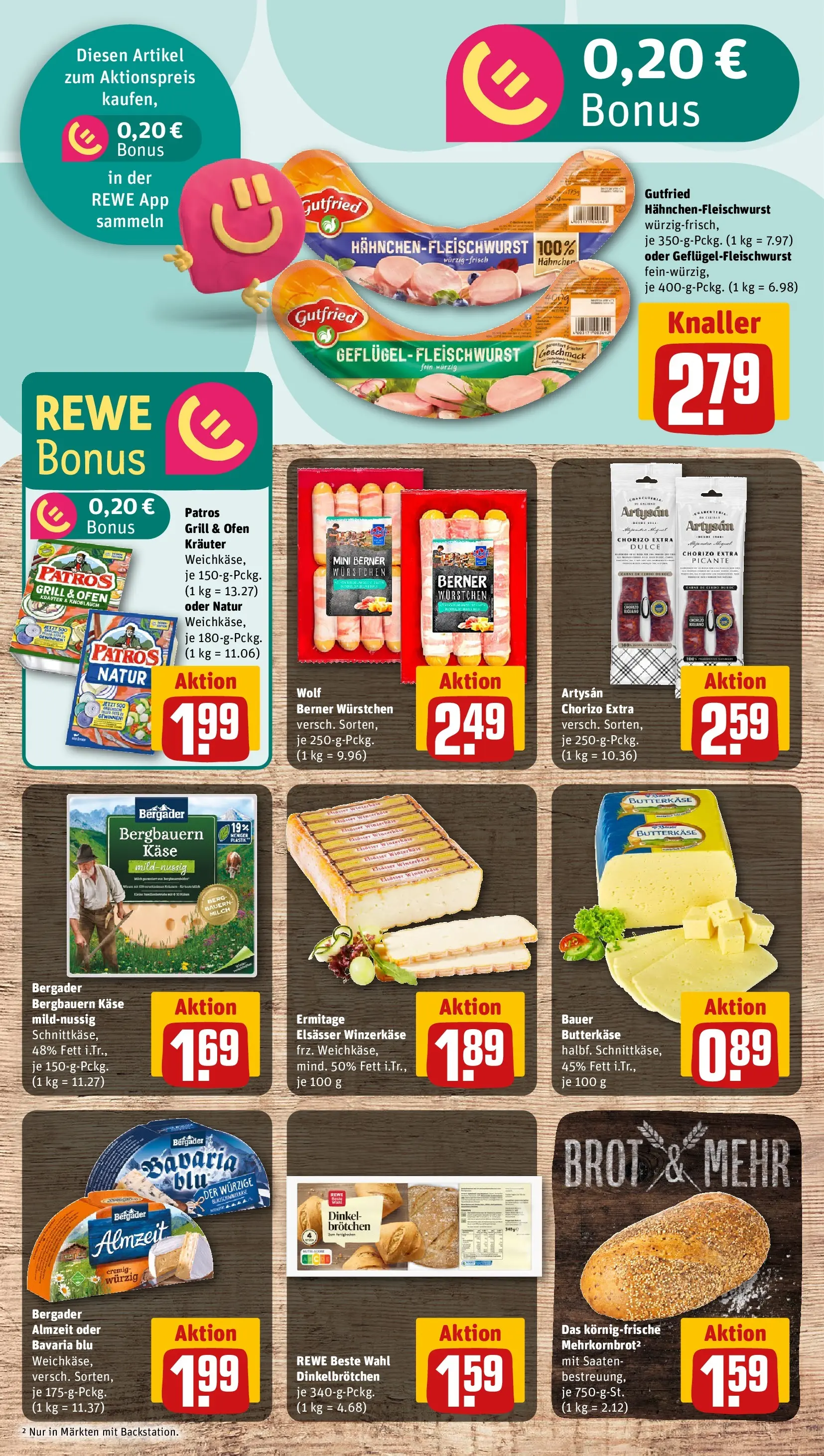 REWE Prospekt ab 20.04.2026 zum Blättern » Angebote | Seite: 11 | Produkte: Ofen, Grill, Hahnchen, Milch