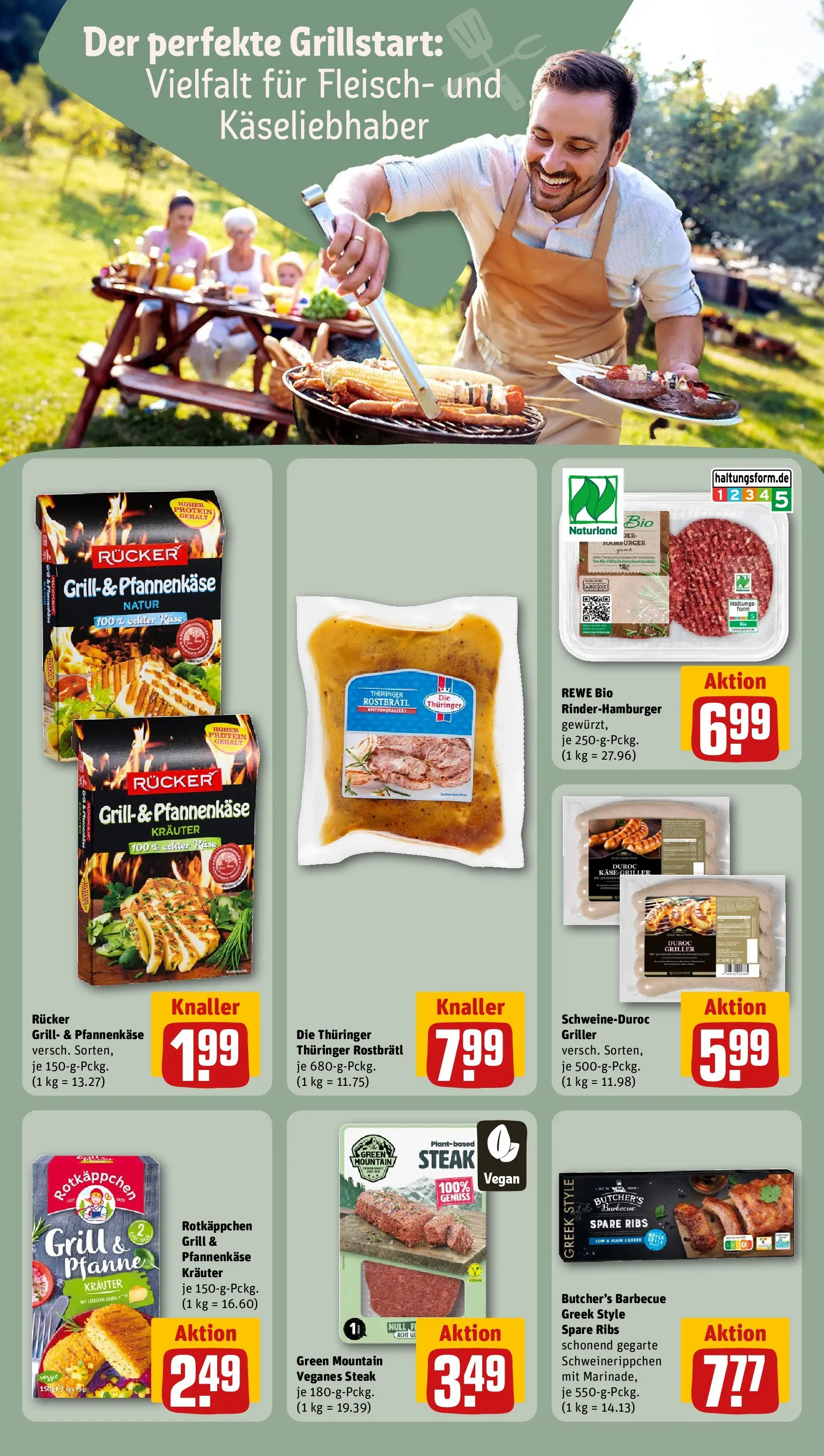 REWE Prospekt ab 20.04.2026 zum Blättern » Angebote | Seite: 12 | Produkte: Grill, Käse, Rotkäppchen, Steak