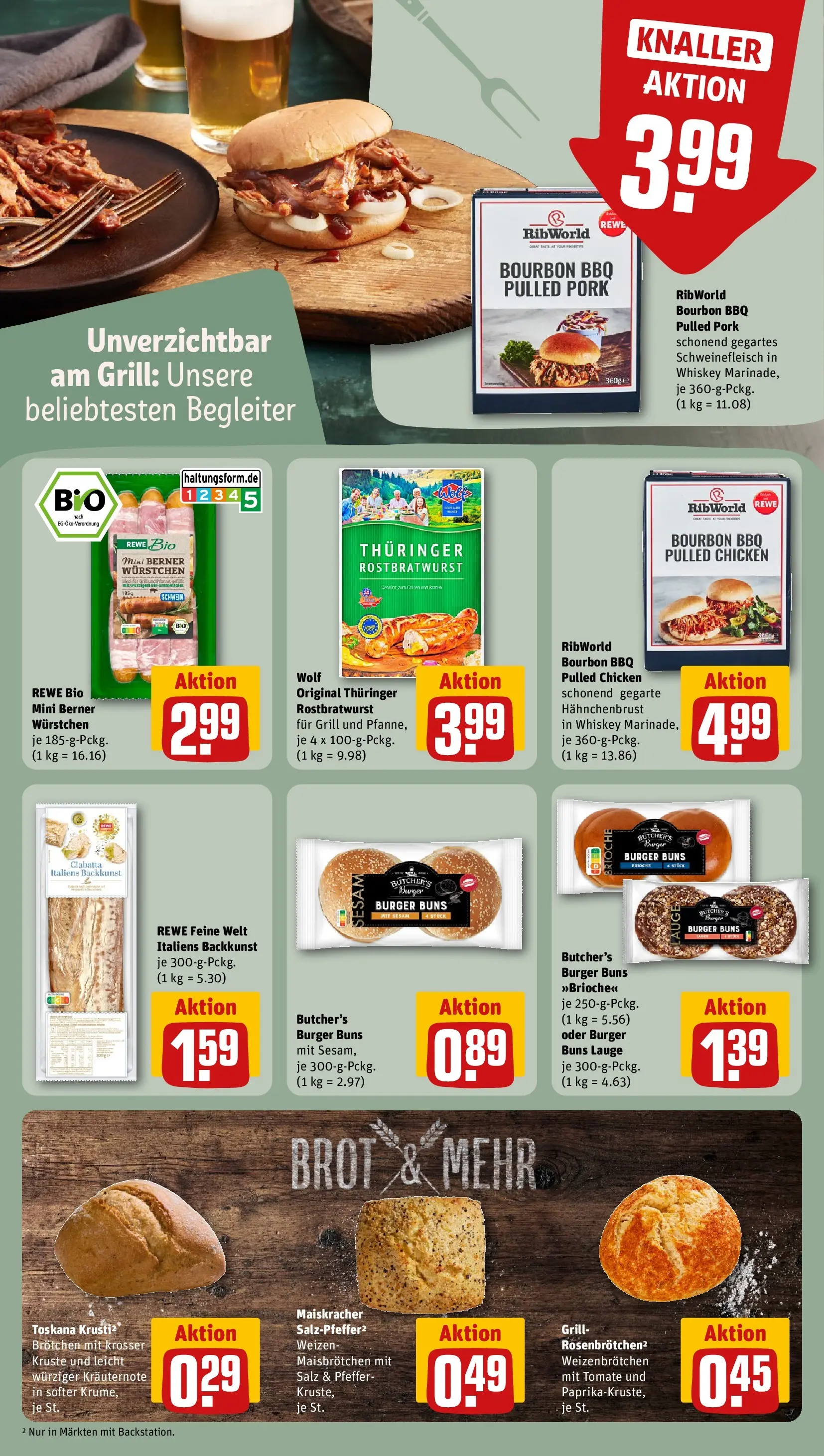 REWE Prospekt ab 20.04.2026 zum Blättern » Angebote | Seite: 14 | Produkte: Salz, Brot, Bourbon, Hahnchenbrust