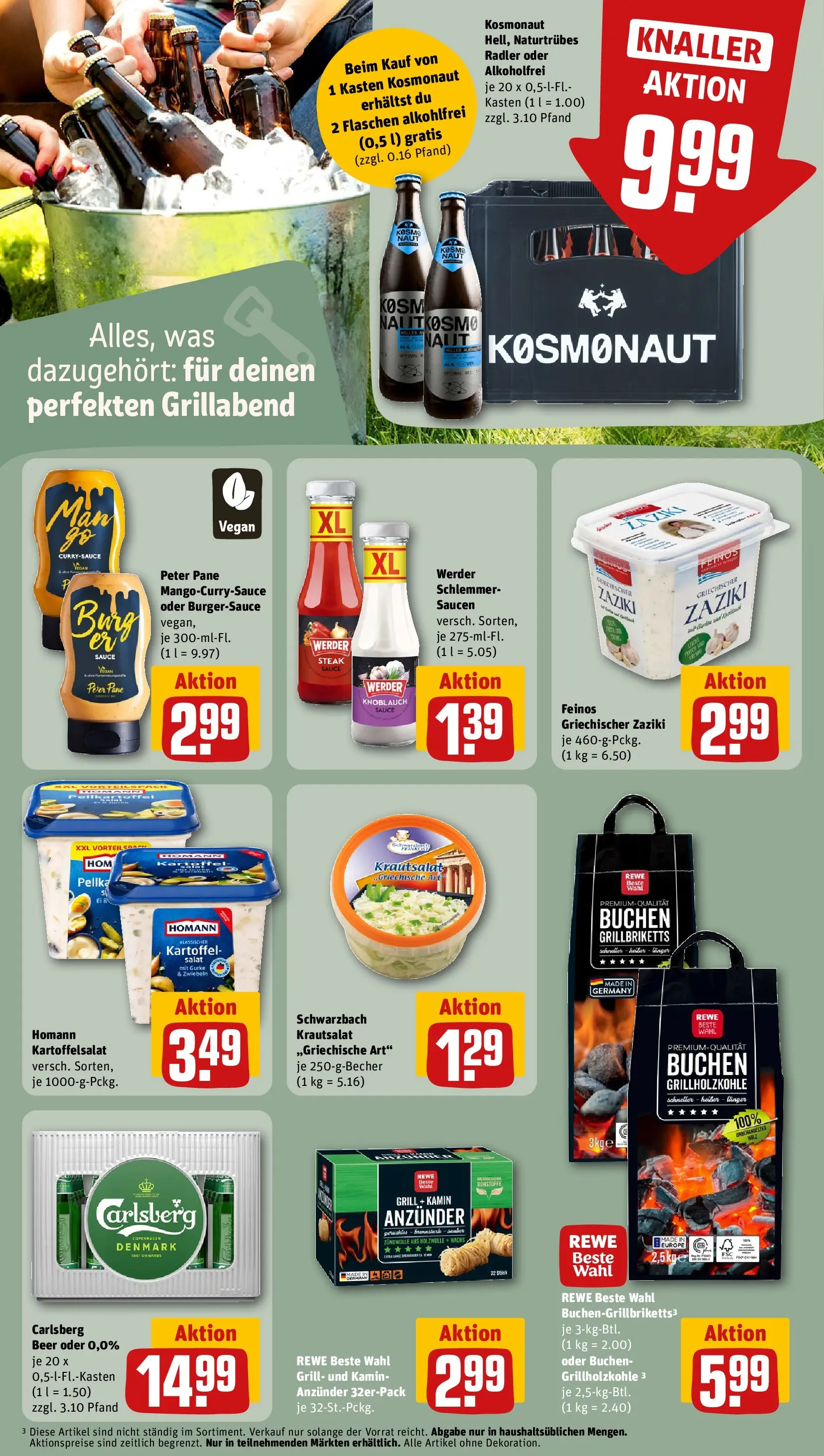REWE Prospekt ab 20.04.2026 zum Blättern » Angebote | Seite: 15 | Produkte: Grill, Radler, Steak, Salat