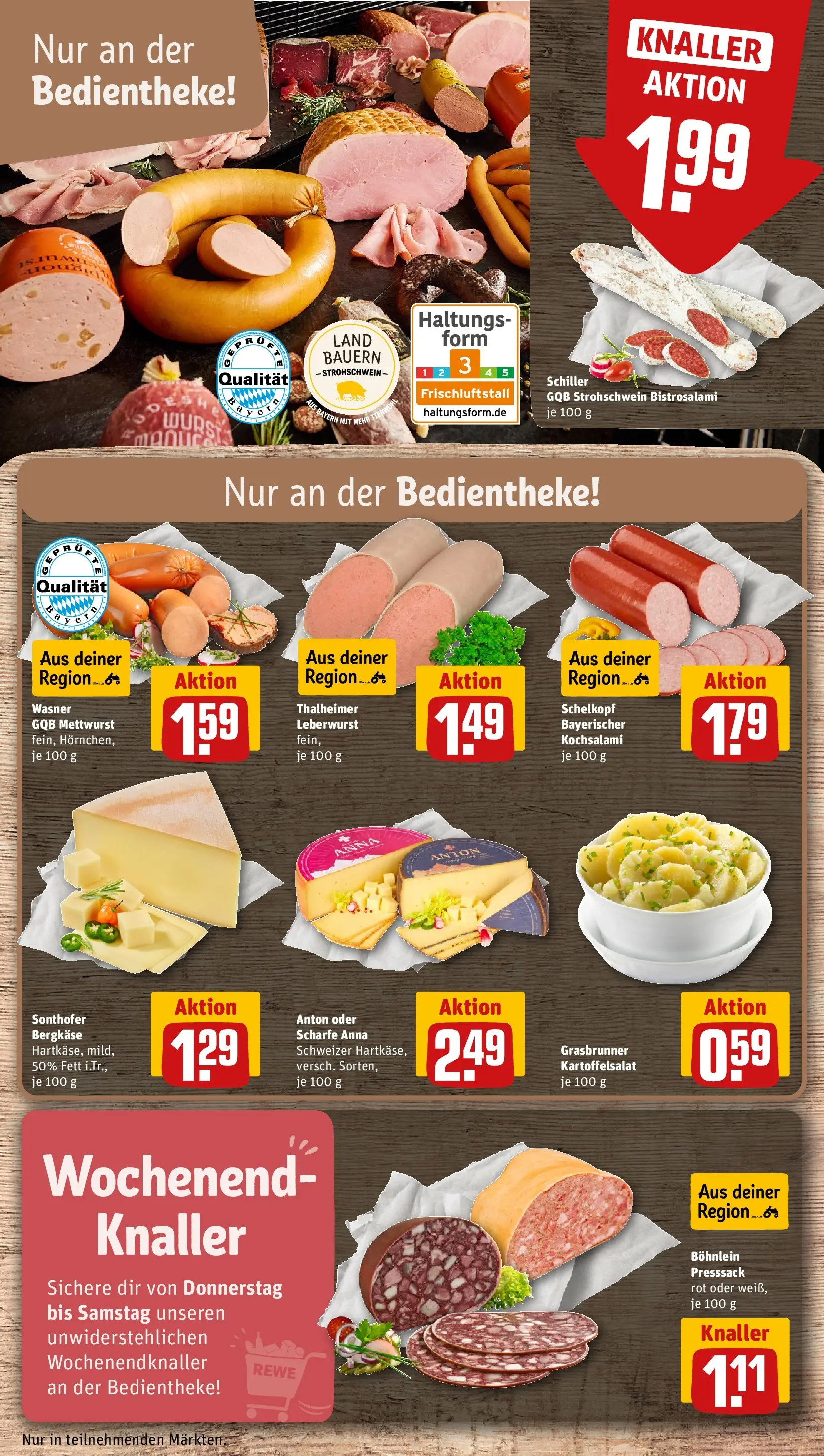 REWE Prospekt ab 20.04.2026 zum Blättern » Angebote | Seite: 17 | Produkte: Wurst, Salami