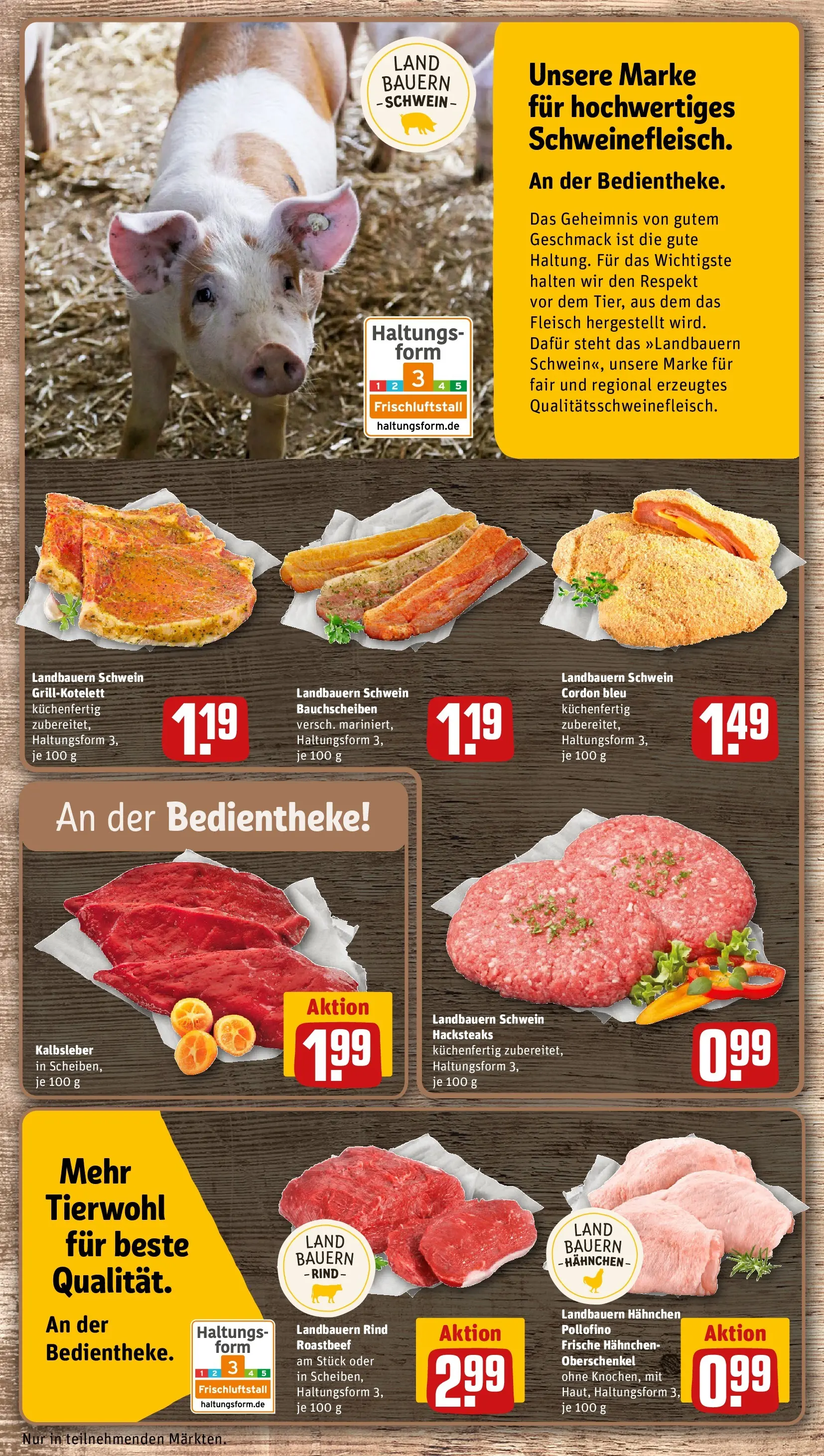 REWE Prospekt ab 20.04.2026 zum Blättern » Angebote | Seite: 20 | Produkte: Hahnchen, Roastbeef, Kalbsleber, Fleisch