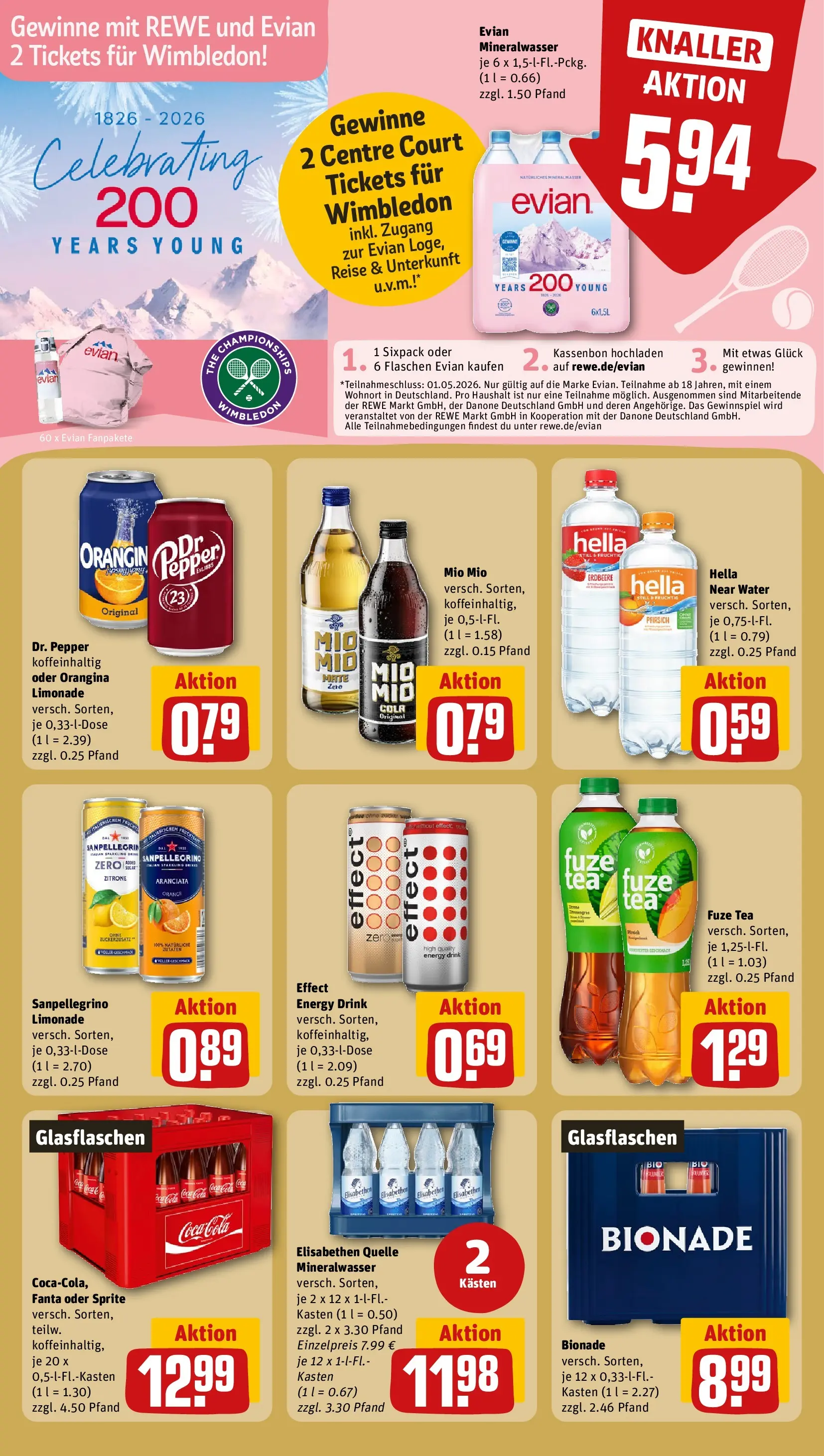 REWE Prospekt ab 20.04.2026 zum Blättern » Angebote | Seite: 20 | Produkte: Fuze tea, Energy, Hella, Pfirsich