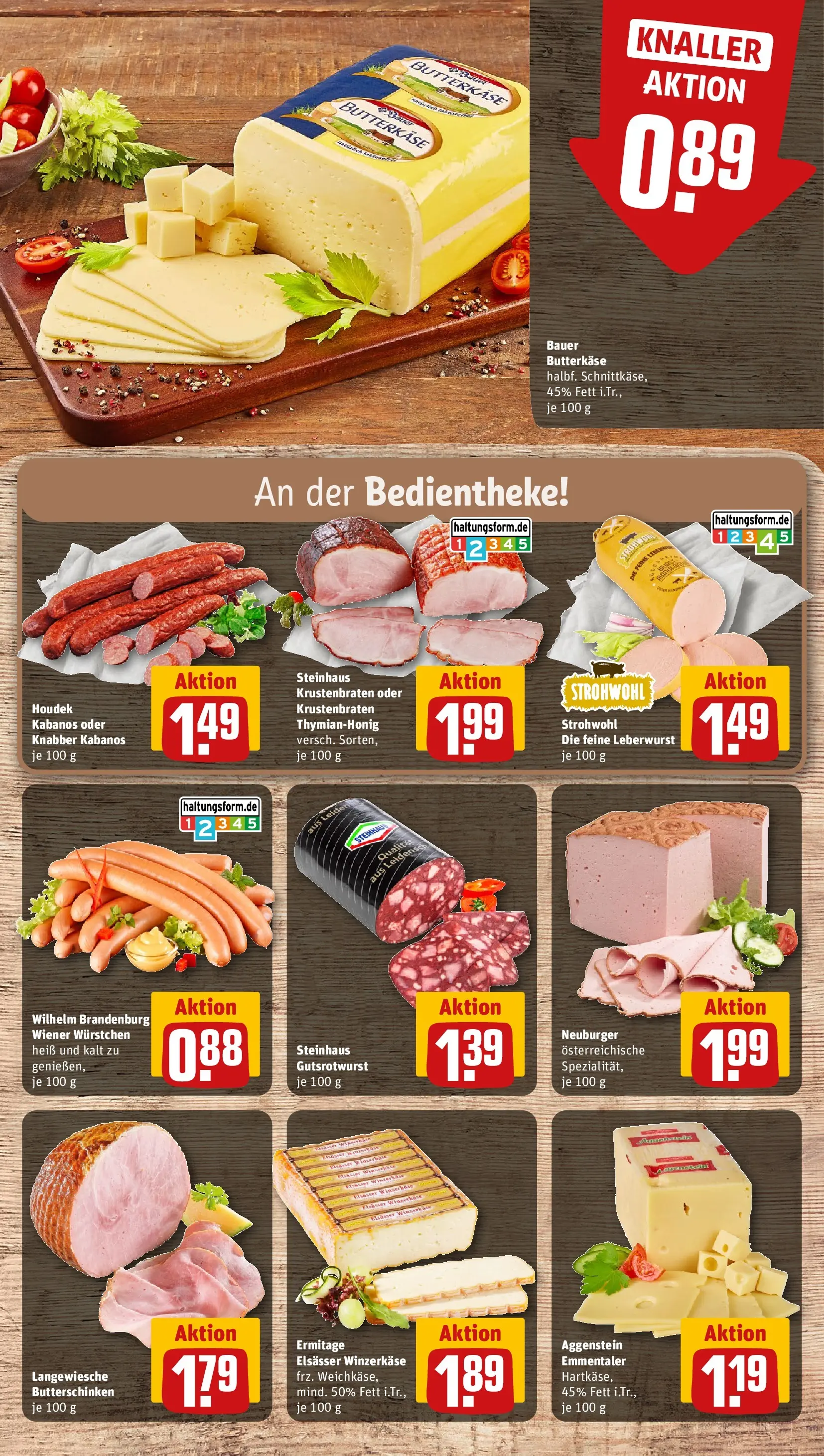 REWE Prospekt ab 20.04.2026 zum Blättern » Angebote | Seite: 15 | Produkte: Wiener wurstchen, Krustenbraten