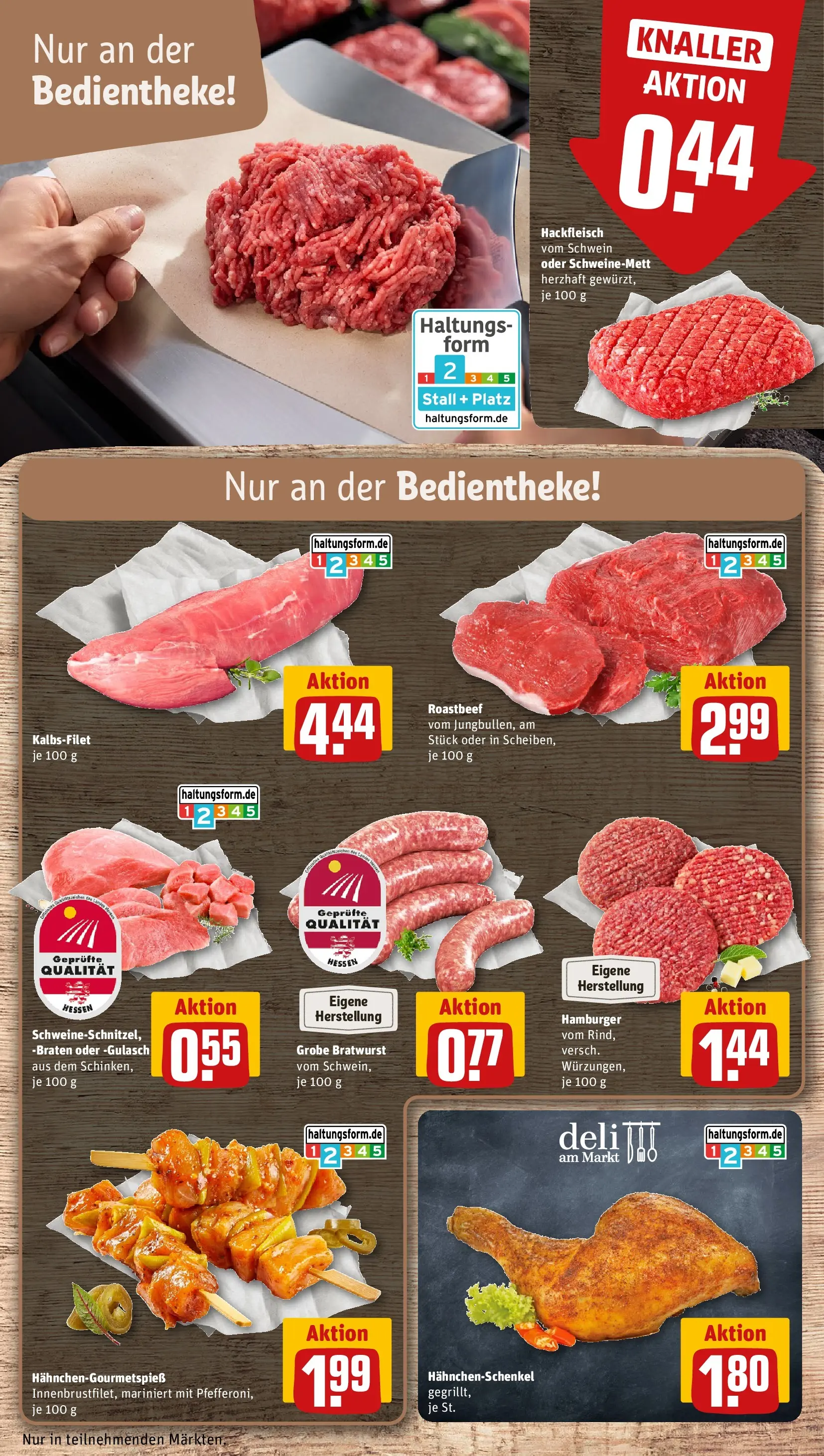 REWE Prospekt ab 20.04.2026 zum Blättern » Angebote | Seite: 14 | Produkte: Burger, Roastbeef, Gulasch, Hackfleisch