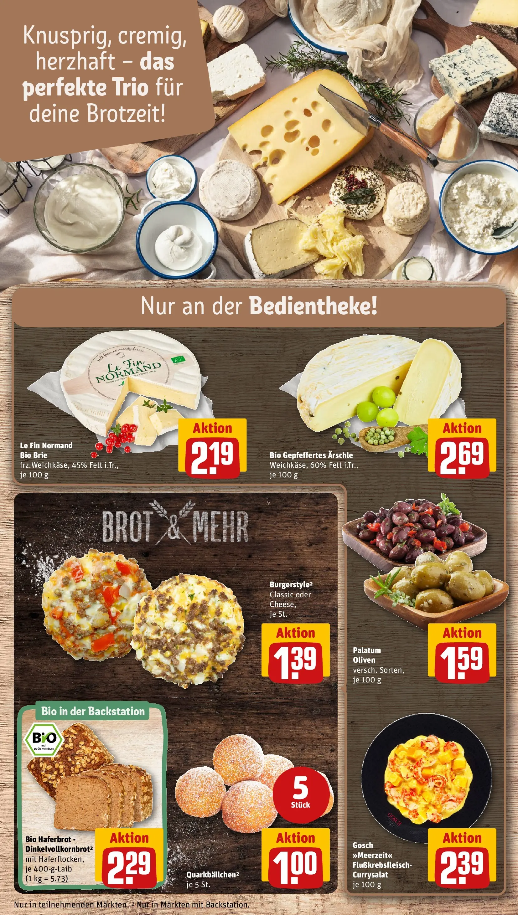 REWE Prospekt ab 20.04.2026 zum Blättern » Angebote | Seite: 15 | Produkte: Burger, Brot