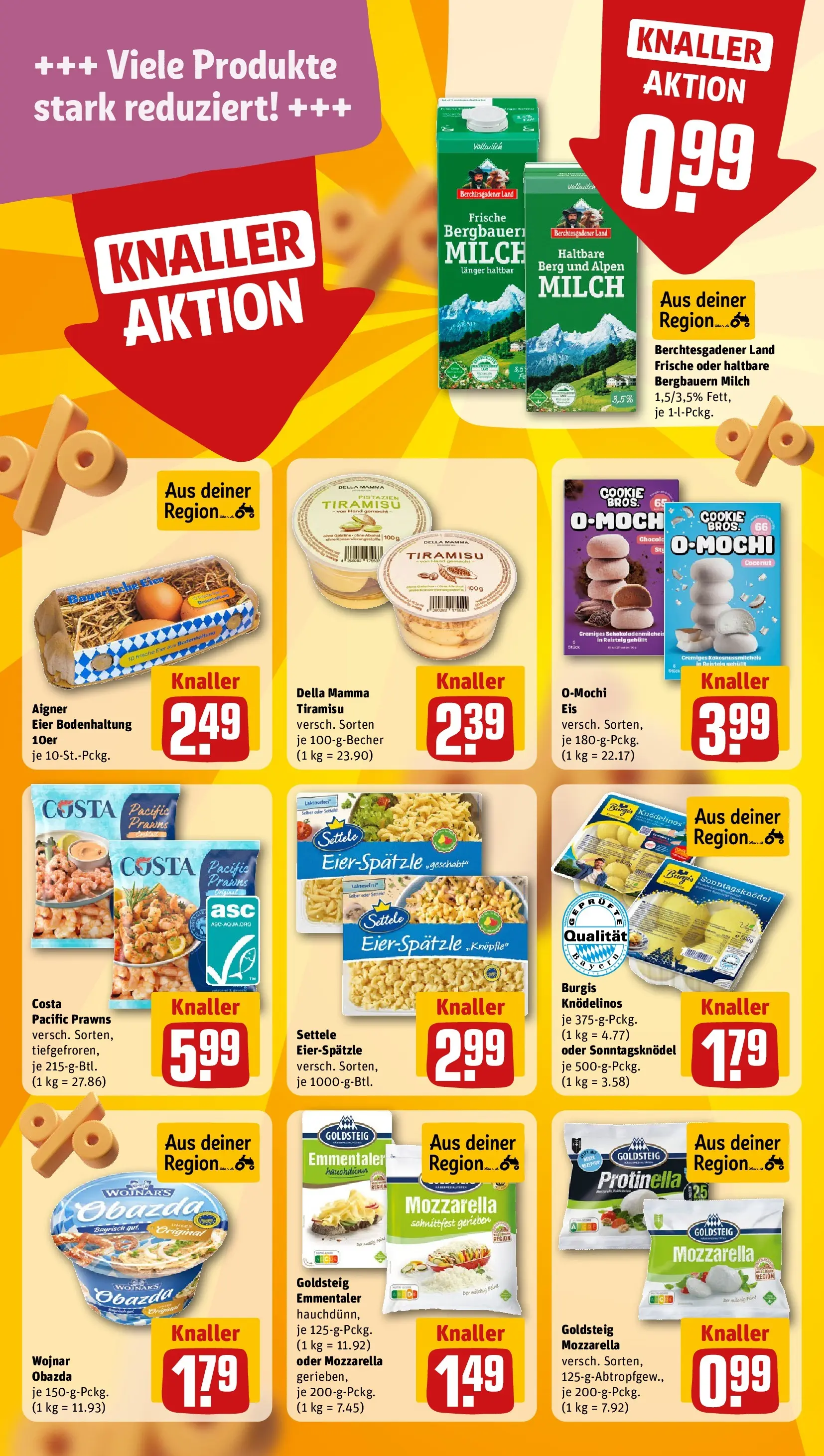 REWE Prospekt ab 20.04.2026 zum Blättern » Angebote | Seite: 11 | Produkte: Milch, Eier, Eis, Mochi