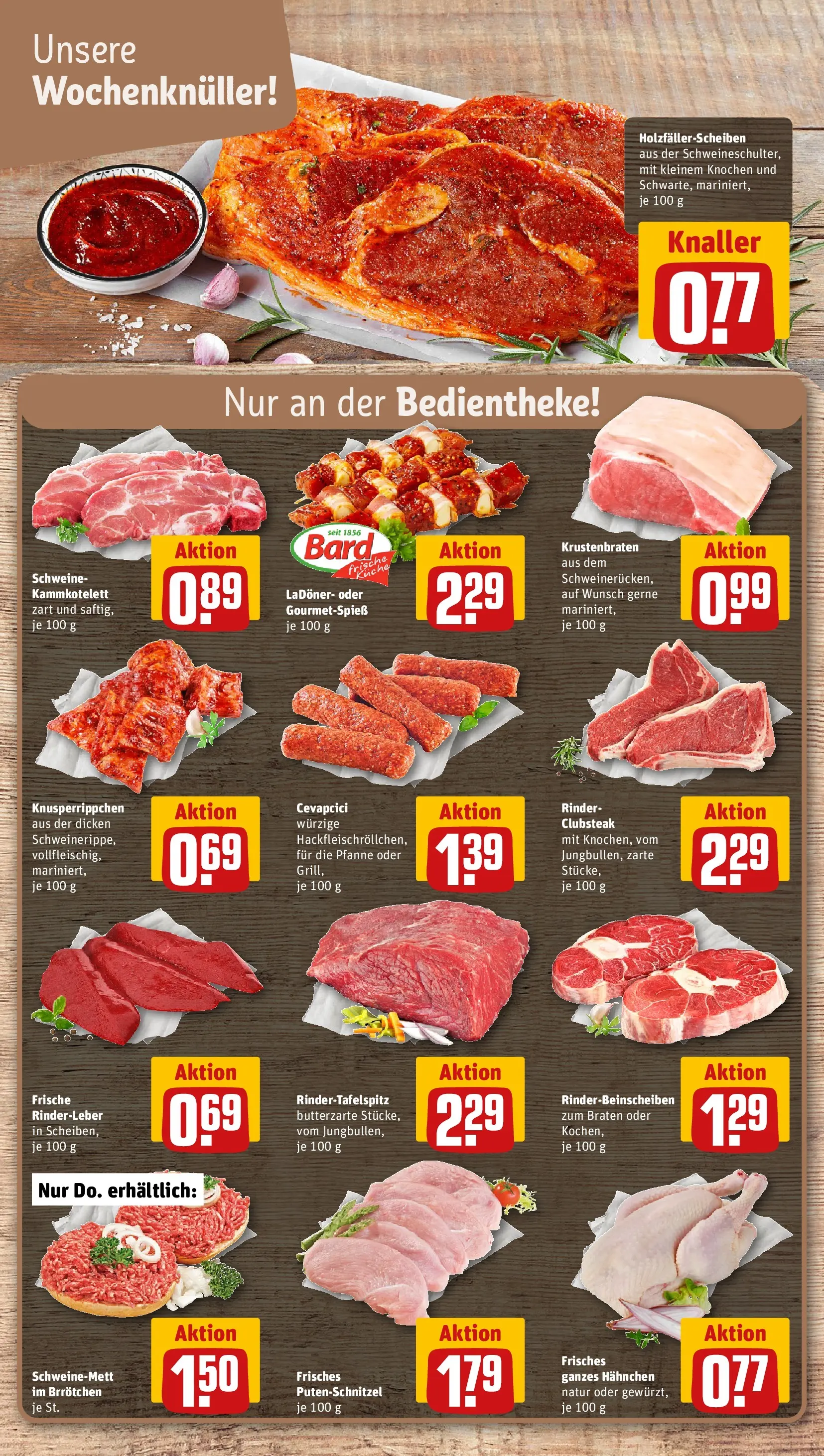 REWE Prospekt ab 20.04.2026 zum Blättern » Angebote | Seite: 14 | Produkte: Hahnchen, Küche, Krustenbraten, Putenschnitzel