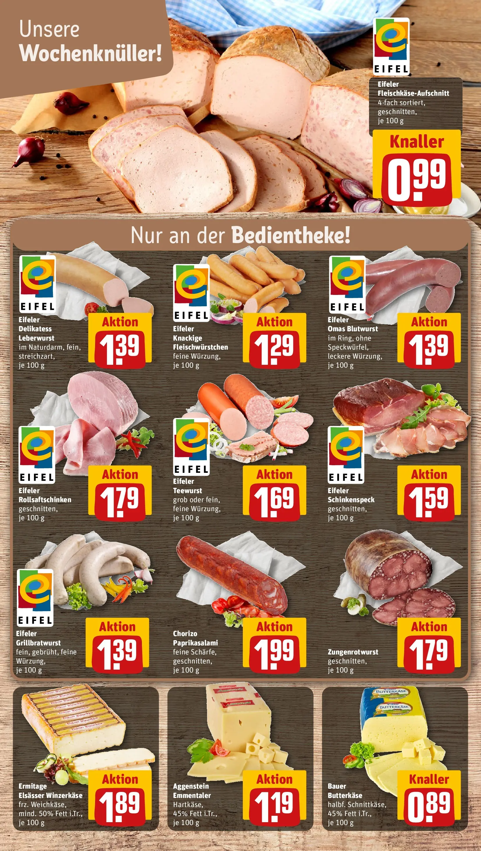 REWE Prospekt ab 20.04.2026 zum Blättern » Angebote | Seite: 15 | Produkte: Butter, Salami