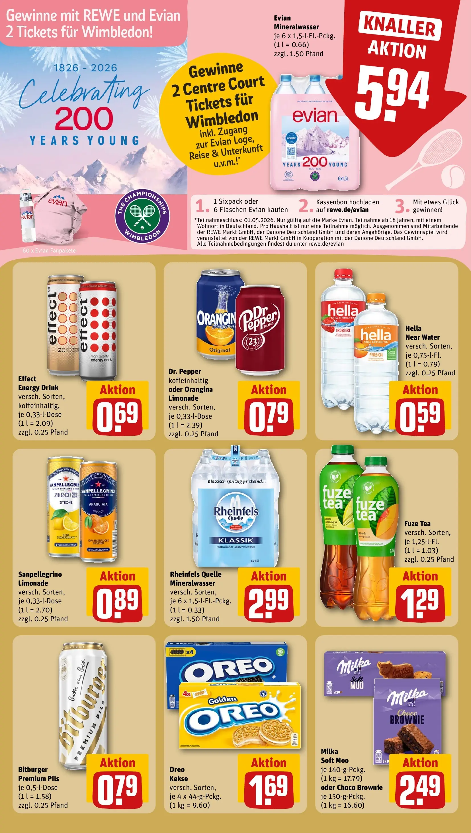 REWE Prospekt ab 20.04.2026 zum Blättern » Angebote | Seite: 20 | Produkte: Energy, Mineralwasser, Kekse, Rheinfels quelle