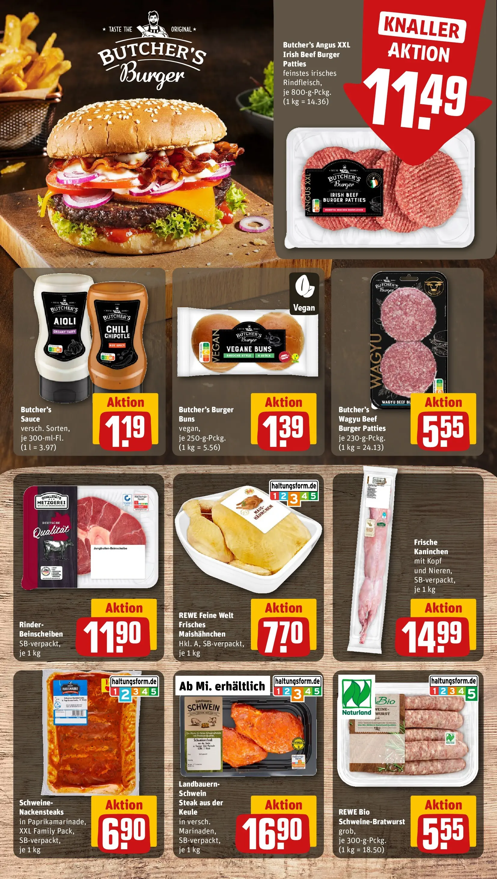 REWE Prospekt ab 20.04.2026 zum Blättern » Angebote | Seite: 18 | Produkte: Hahnchen, Wurst, Chili, Steak
