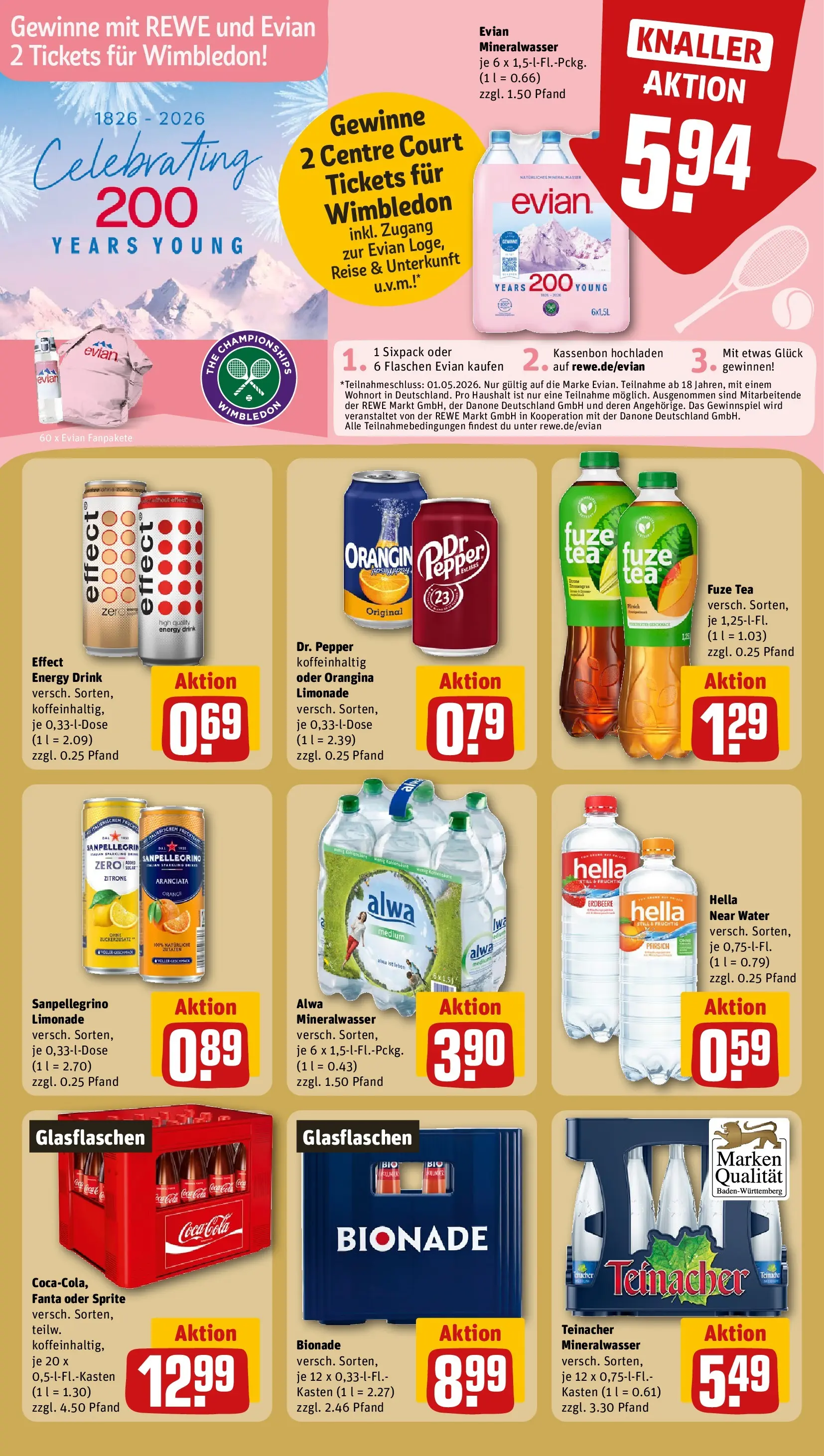 REWE Prospekt ab 20.04.2026 zum Blättern » Angebote | Seite: 30 | Produkte: Fanta, Bionade, Mineralwasser, Hella