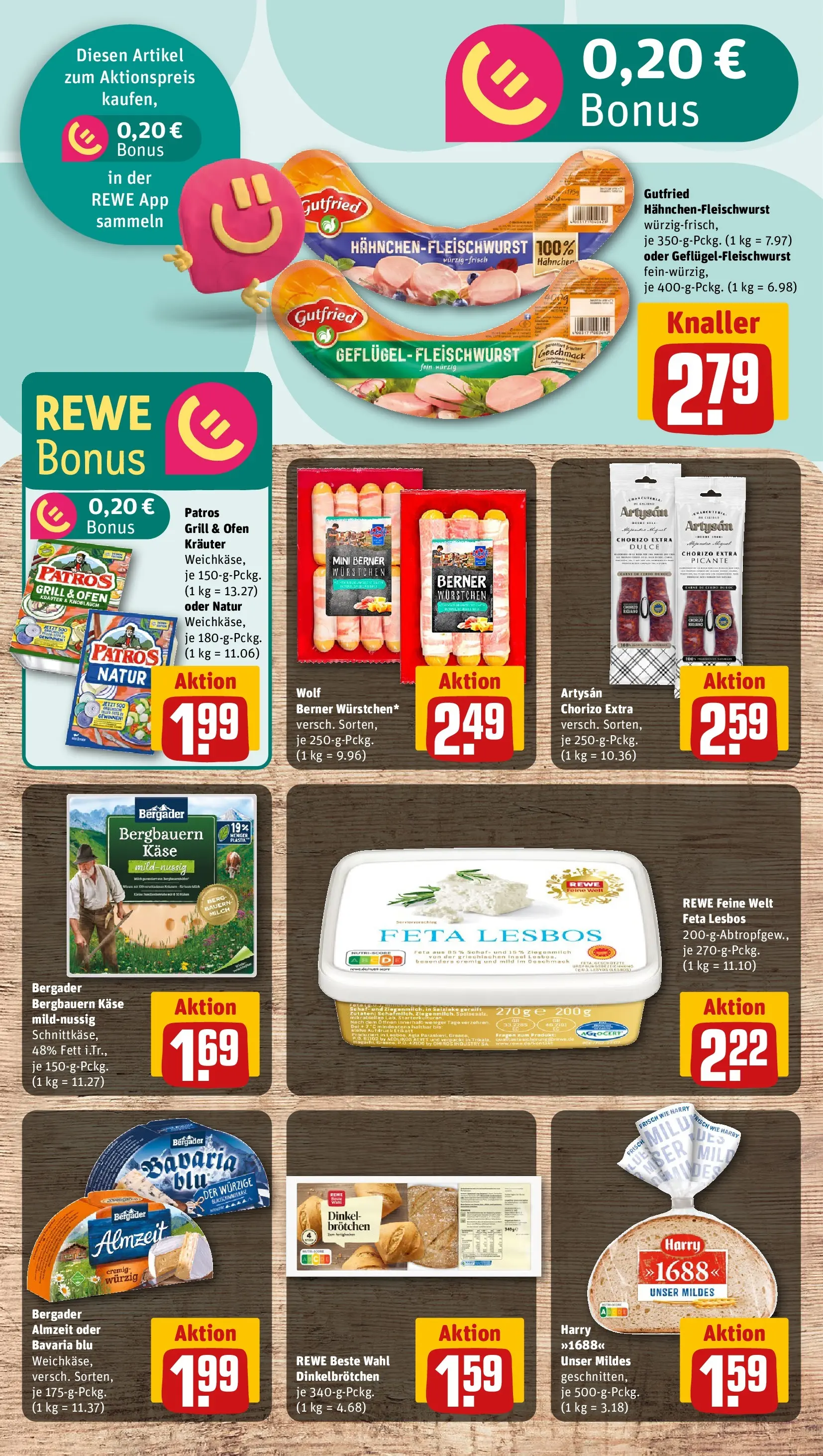 REWE Prospekt ab 20.04.2026 zum Blättern » Angebote | Seite: 13 | Produkte: Ofen, Hahnchen, Feta, Käse