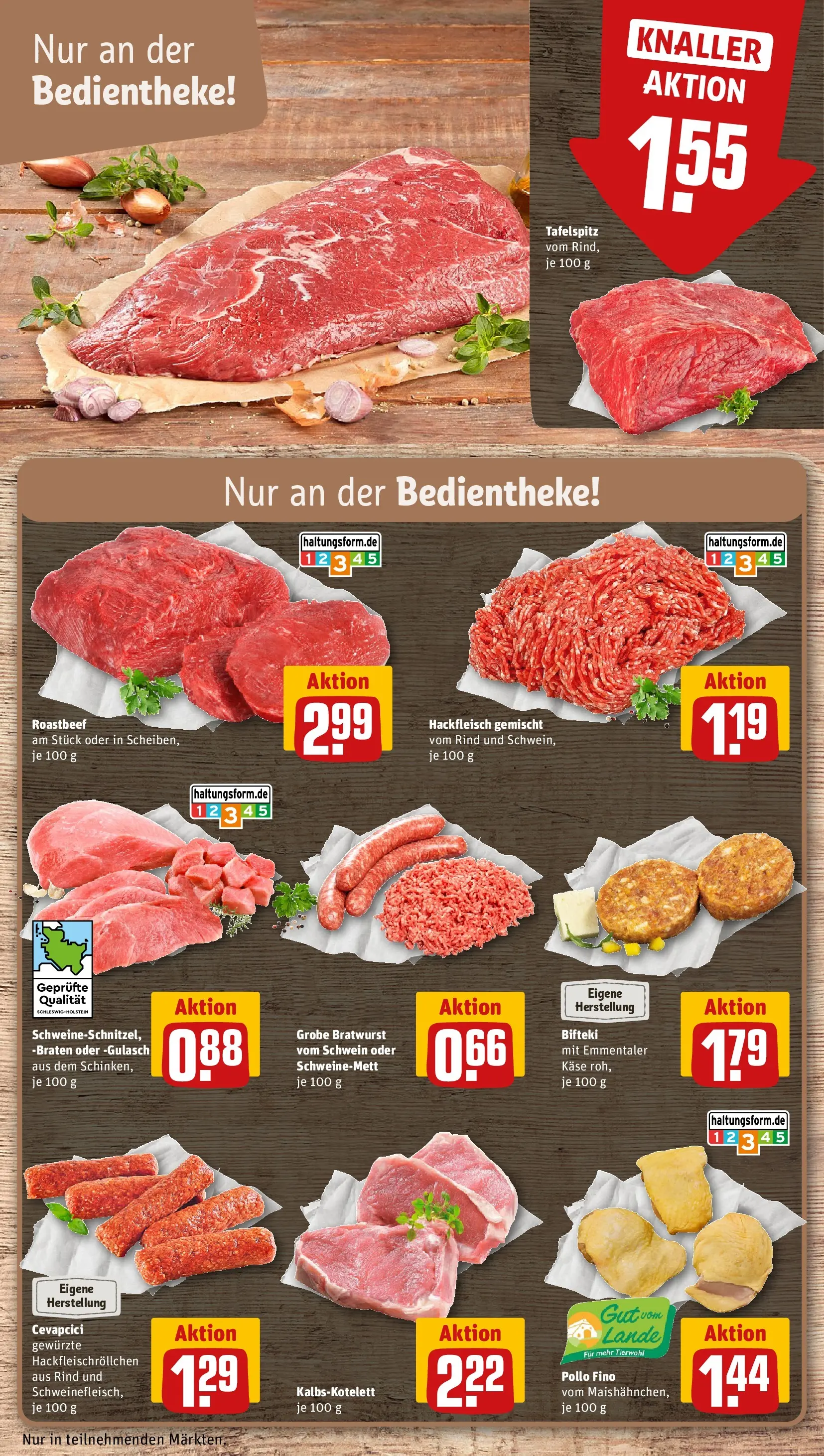 REWE Prospekt ab 20.04.2026 zum Blättern » Angebote | Seite: 14 | Produkte: Tafelspitz, Bratwurst, Cevapcici, Roastbeef