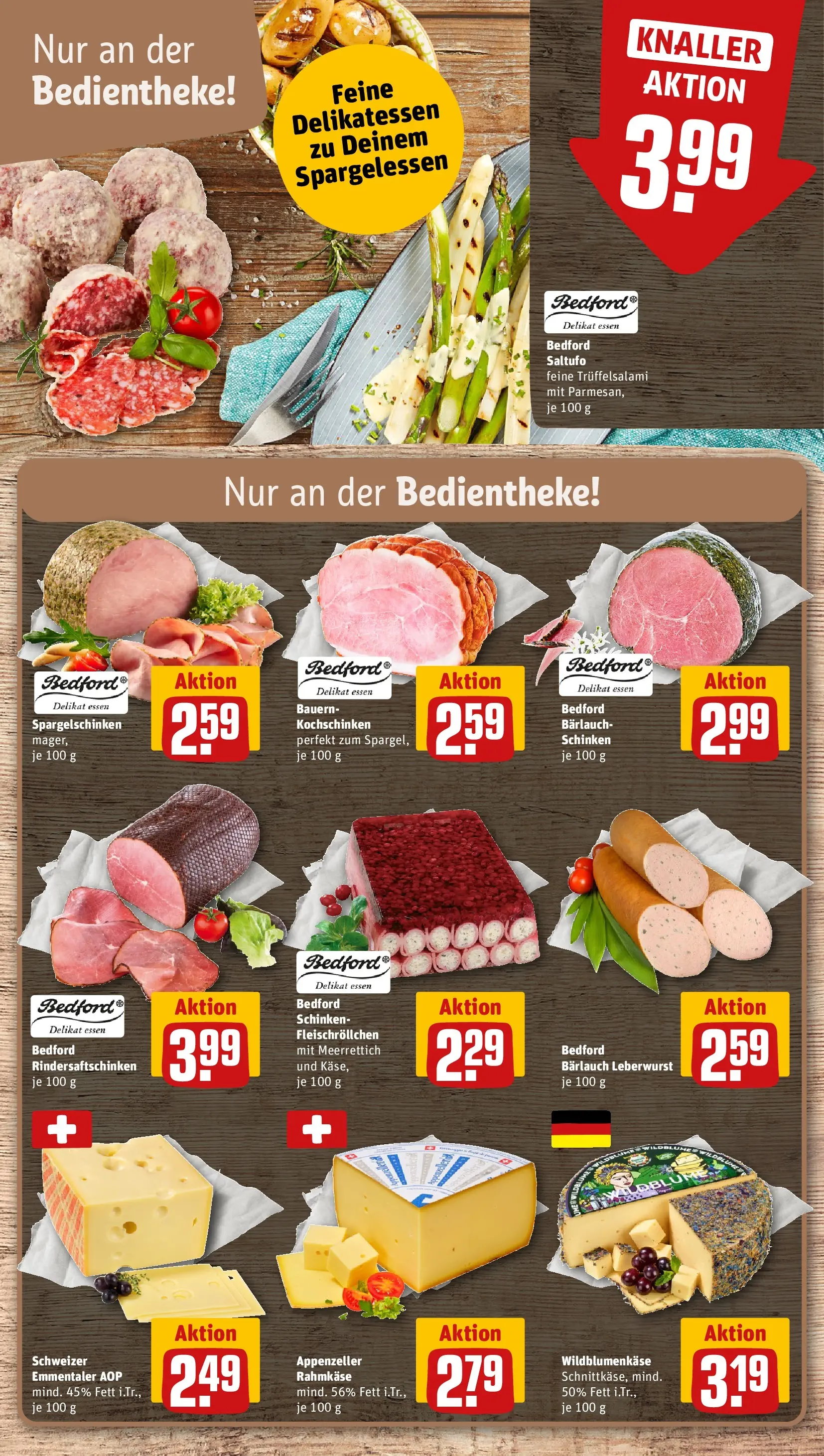 REWE Prospekt ab 20.04.2026 zum Blättern » Angebote | Seite: 15 | Produkte: Käse, Salami, Schinken