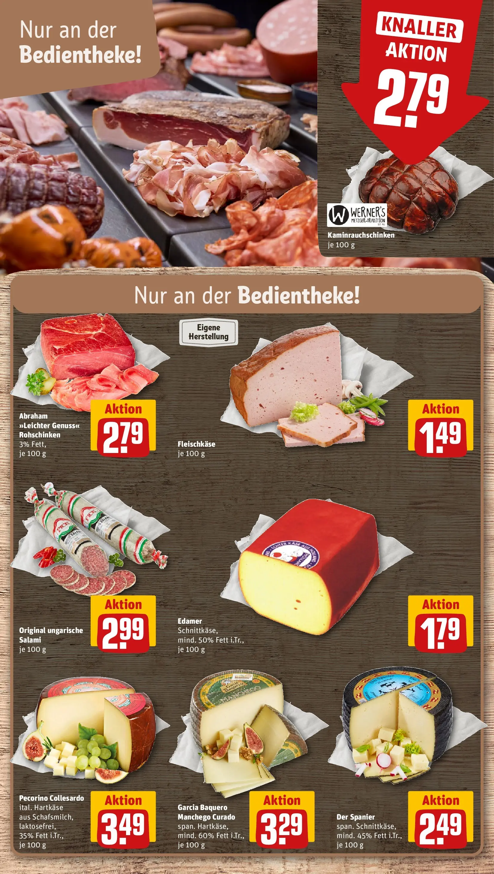 REWE Prospekt ab 20.04.2026 zum Blättern » Angebote | Seite: 15 | Produkte: Edamer, Salami