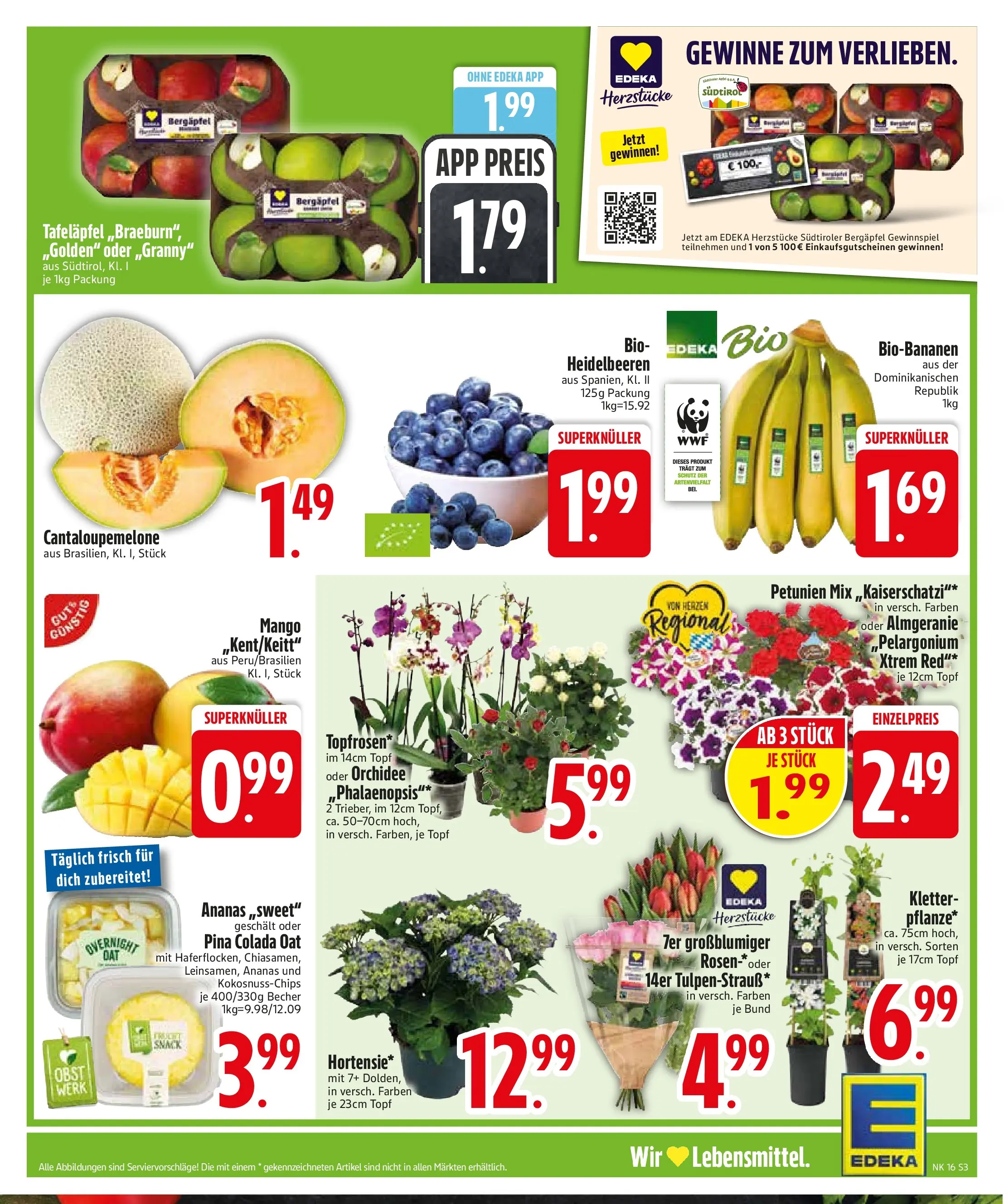Edeka prospekt Zwiesel	 (ab 13.04.2026) » Angebote Online | Seite: 5 | Produkte: Orchidee, Ananas, Obst, Mango