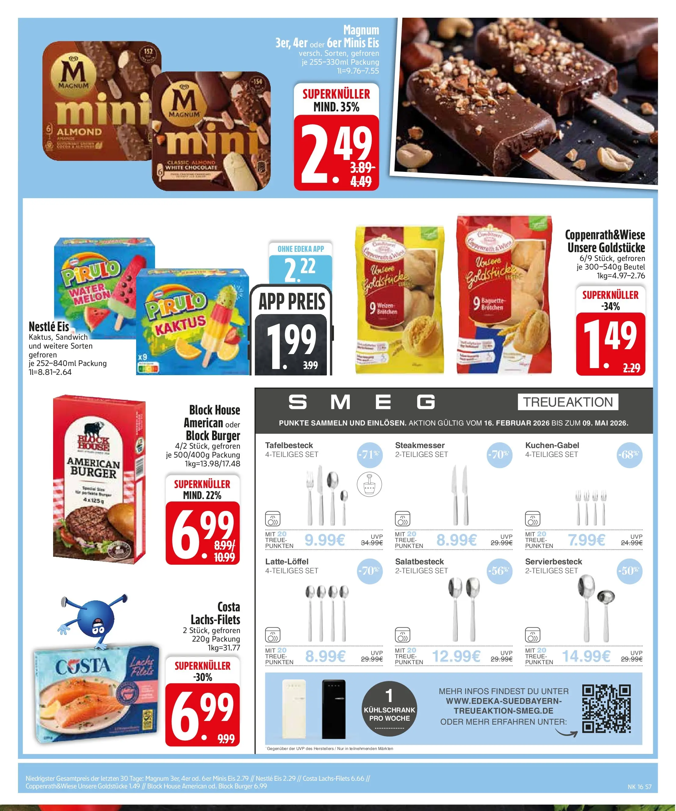 Edeka prospekt Zwiesel	 (ab 13.04.2026) » Angebote Online | Seite: 9 | Produkte: Kühlschrank, Burger, Steak, Eis