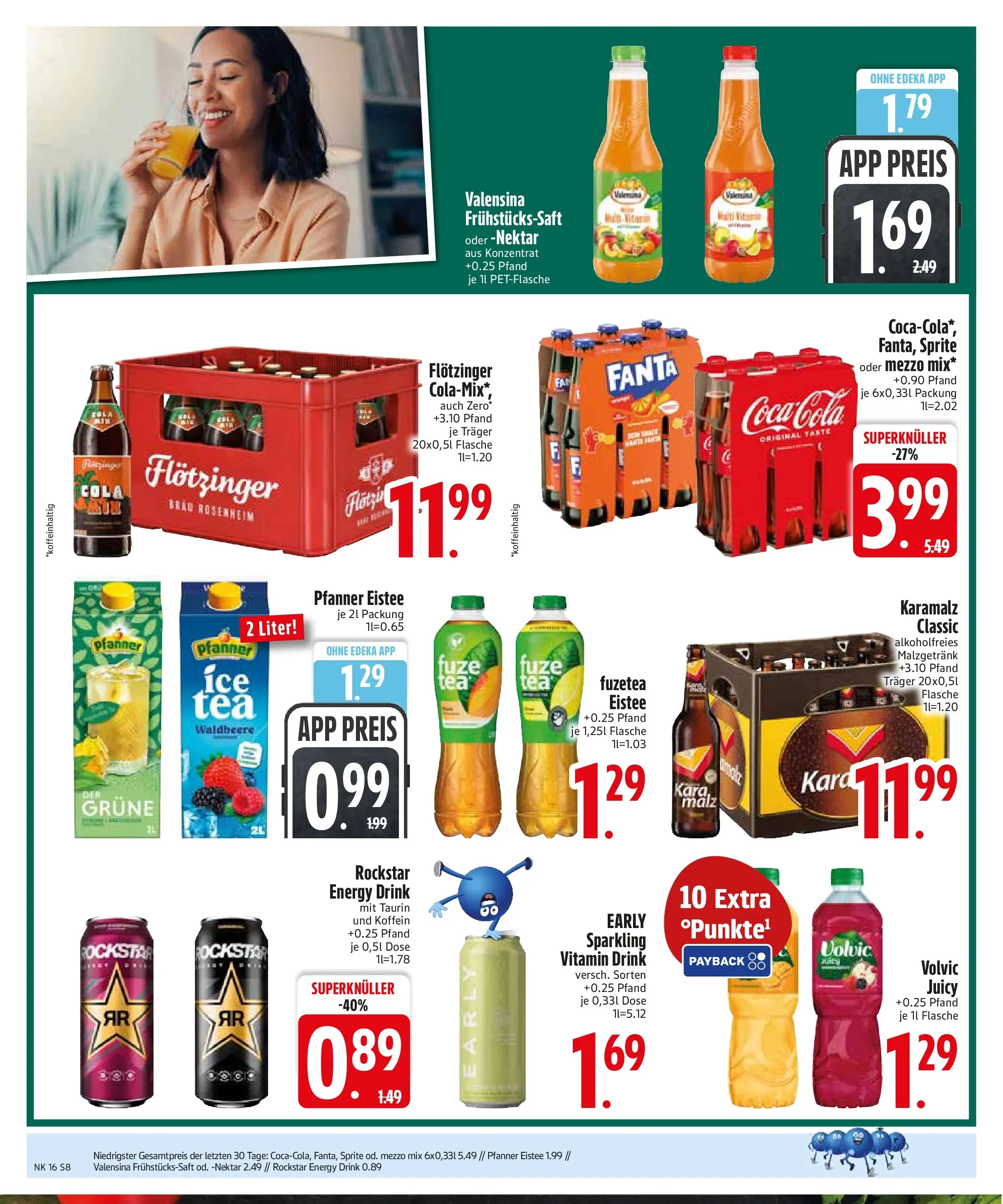 Edeka prospekt Zwiesel	 (ab 13.04.2026) » Angebote Online | Seite: 10 | Produkte: Rockstar energy, Pfanner eistee, Valensina, Oder mezzo mix