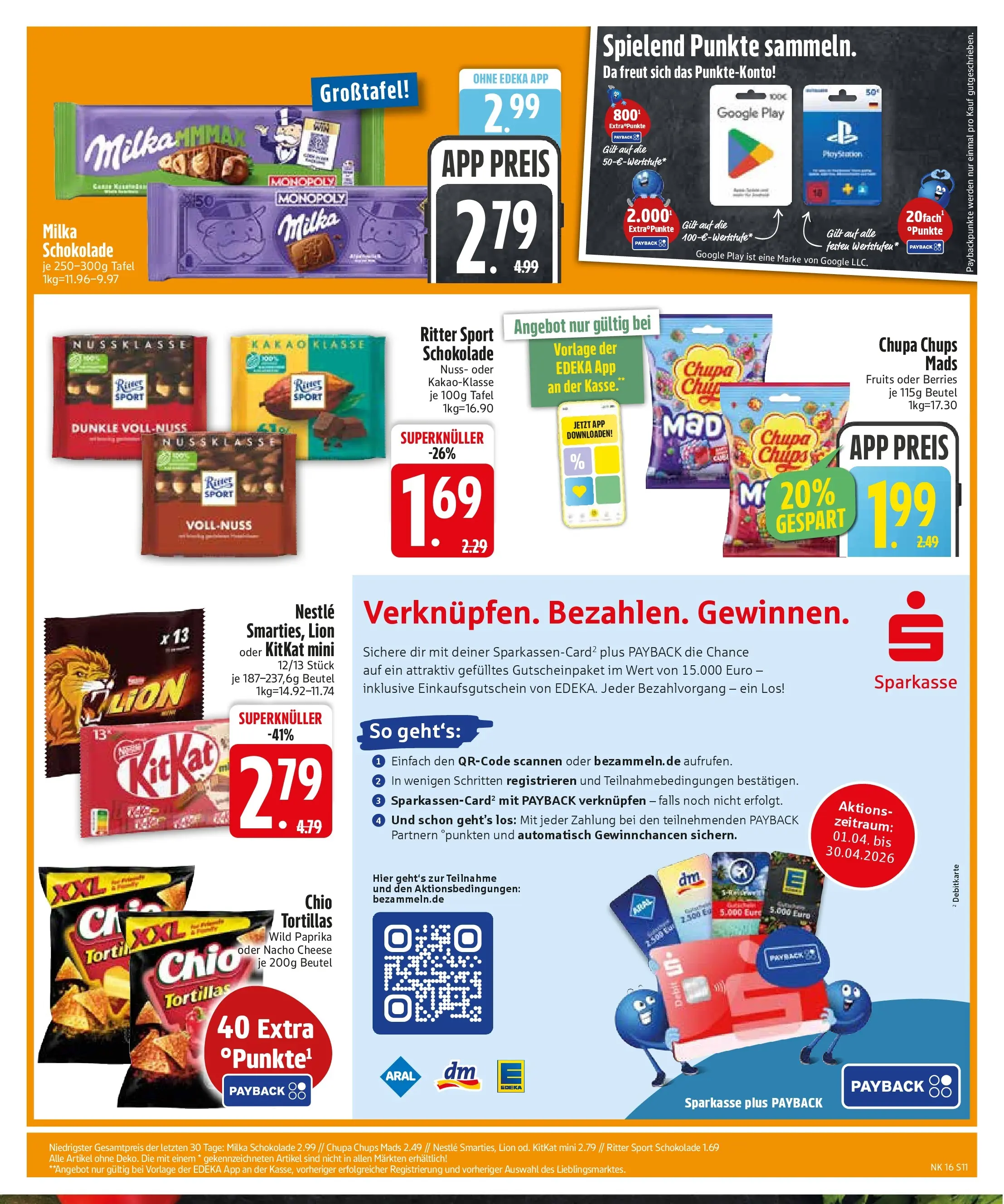 Edeka prospekt Zwiesel	 (ab 13.04.2026) » Angebote Online | Seite: 13 | Produkte: Milka schokolade, Ritter sport, Milka, Paprika