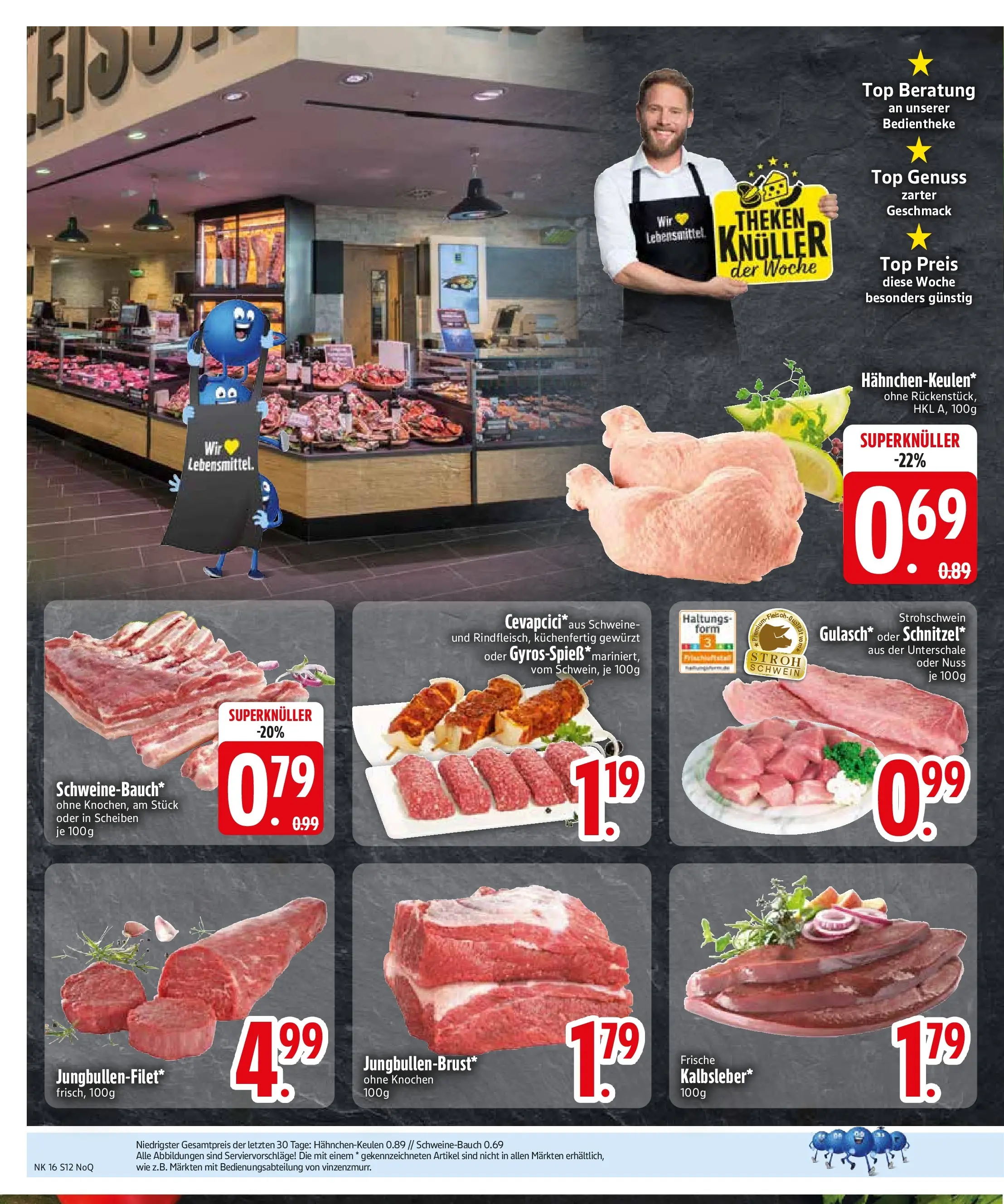 Edeka prospekt Zwiesel	 (ab 13.04.2026) » Angebote Online | Seite: 14 | Produkte: Top, Schweinebauch, Schnitzel, Gulasch