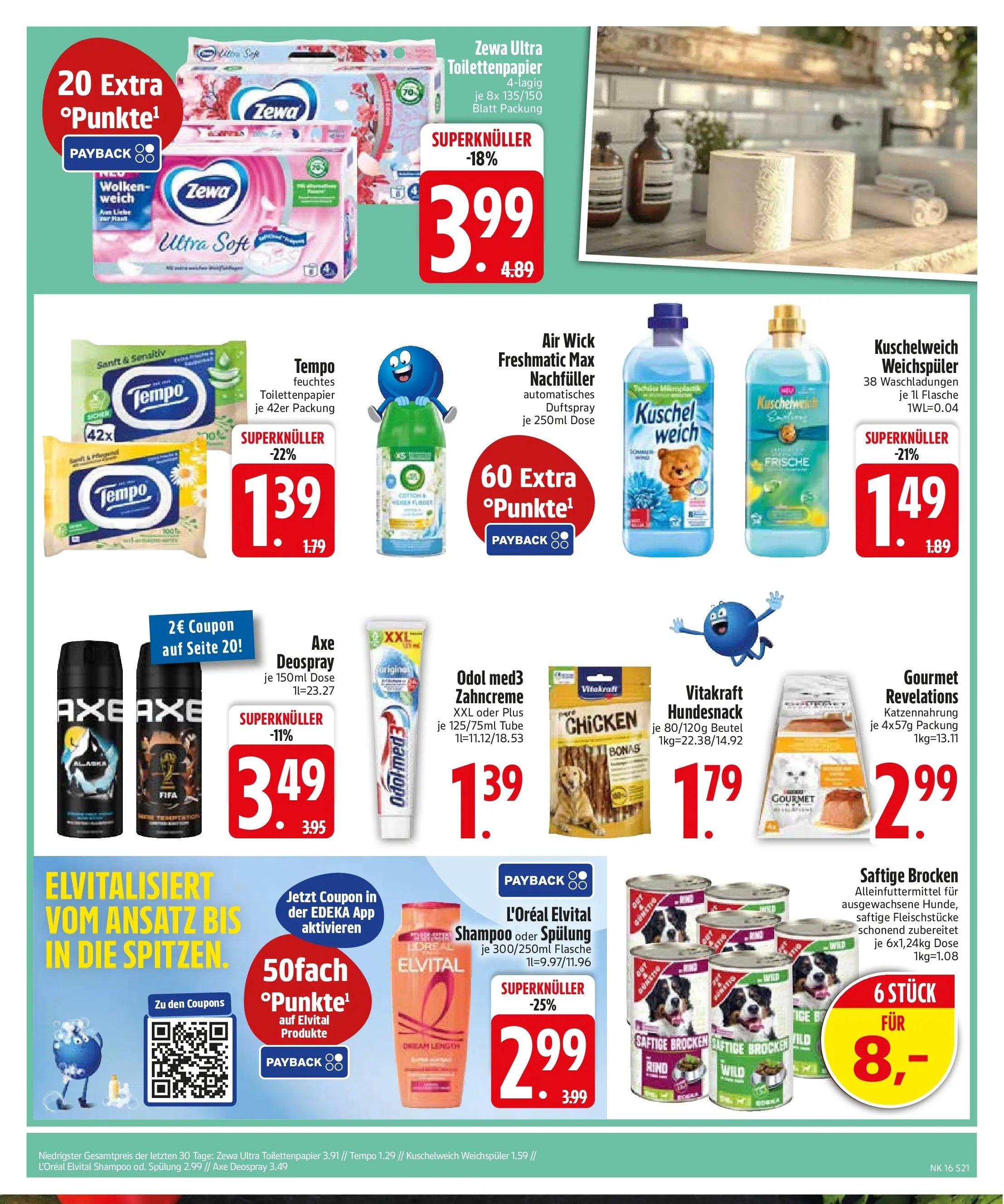 Edeka prospekt Zwiesel	 (ab 13.04.2026) » Angebote Online | Seite: 23 | Produkte: Shampoo, Weichspüler, Tempo, Feuchtes Toilettenpapier