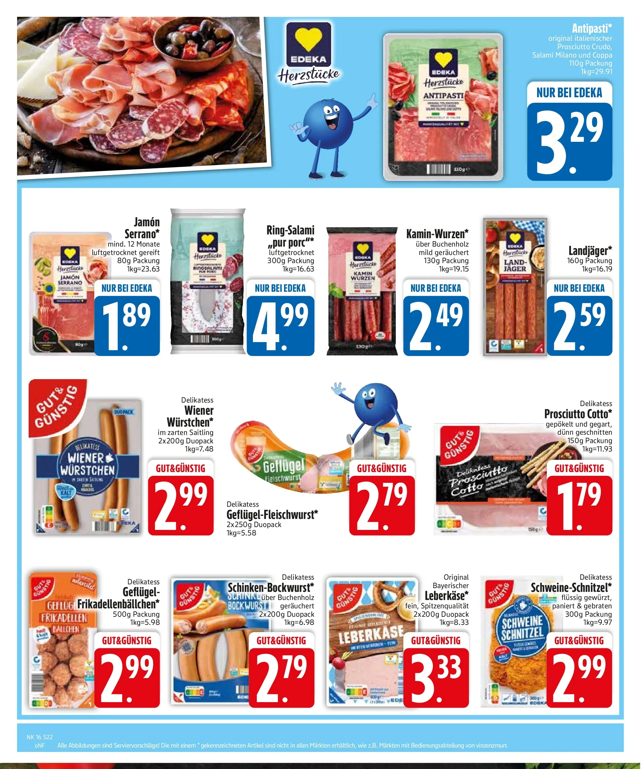 Edeka prospekt Zwiesel	 (ab 13.04.2026) » Angebote Online | Seite: 24 | Produkte: Bockwurst, Schnitzel, Salami, Leberkase
