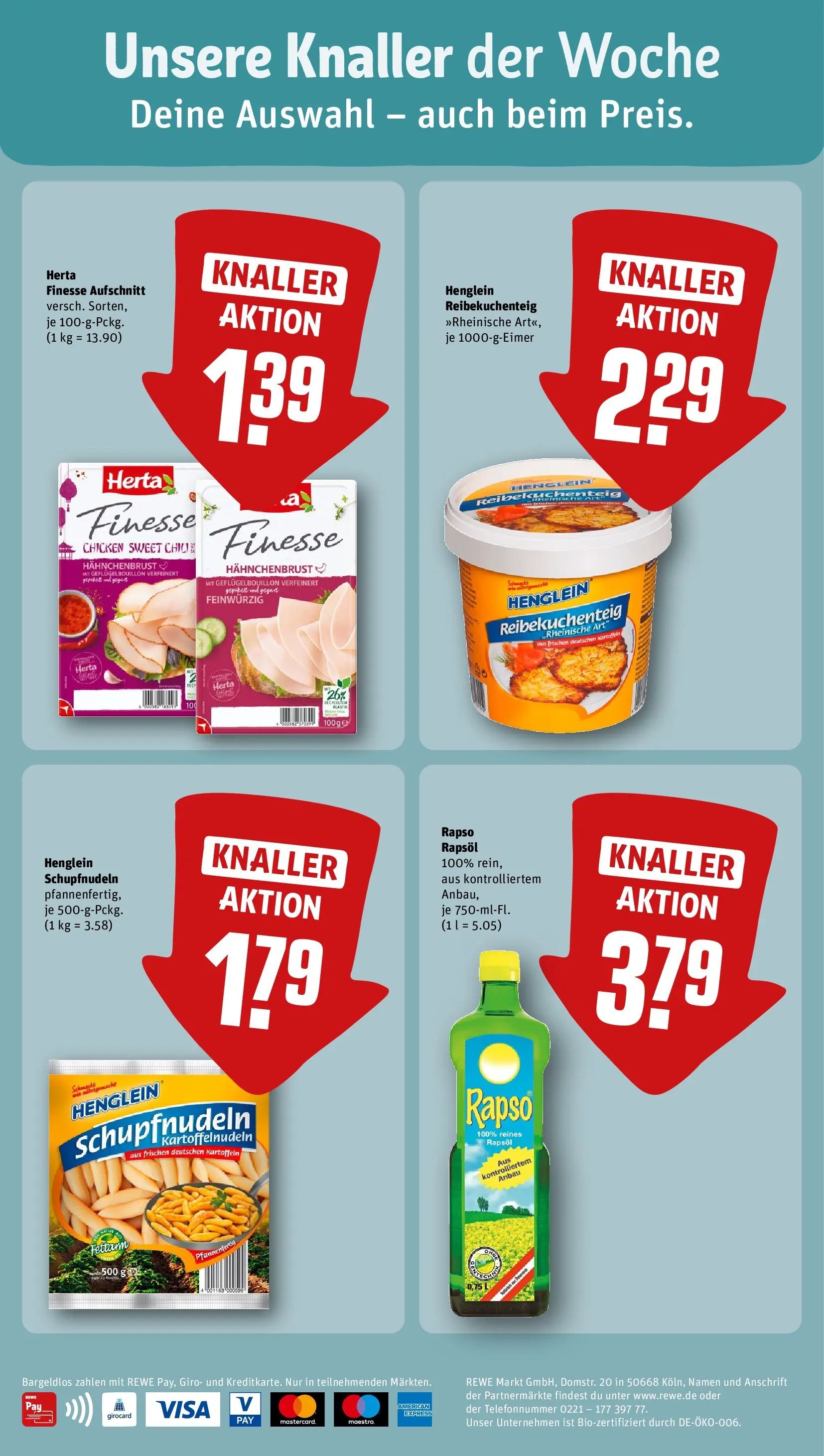 REWE Prospekt ab 20.04.2026 zum Blättern » Angebote | Seite: 2 | Produkte: Rapsöl, Kartoffeln, Chili, Rapso rapsol