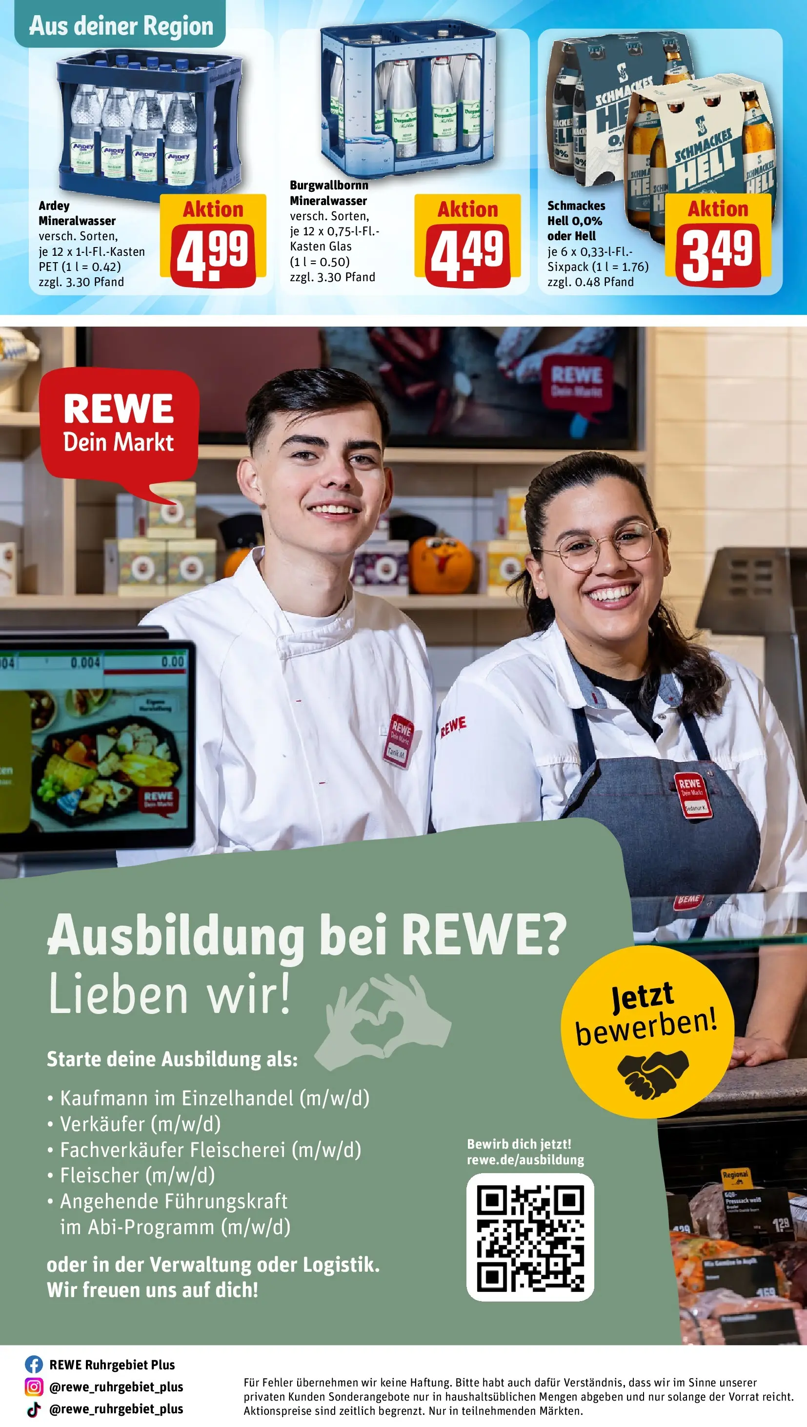 REWE Prospekt ab 20.04.2026 zum Blättern » Angebote | Seite: 31 | Produkte: Mineralwasser