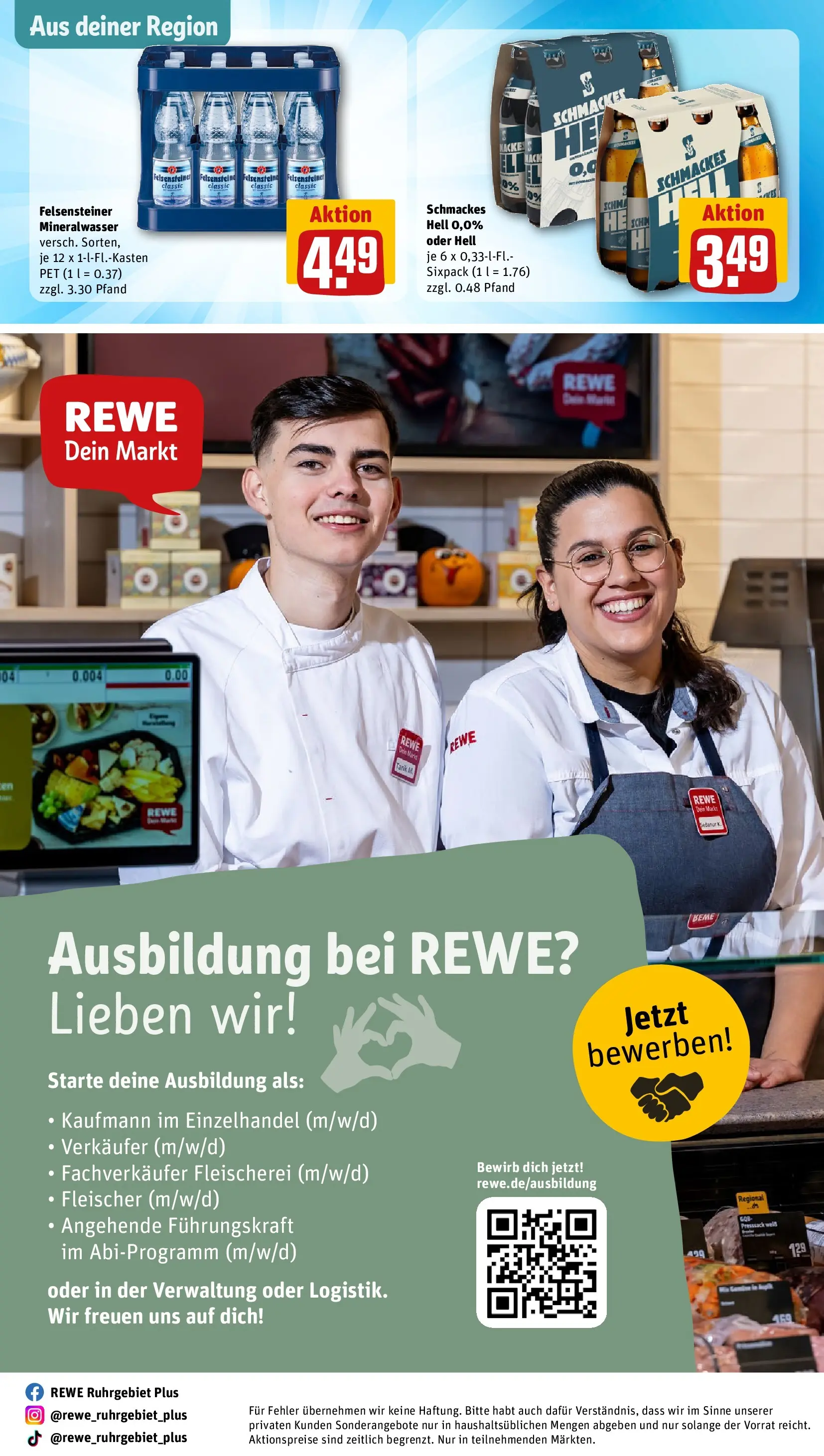 REWE Prospekt ab 20.04.2026 zum Blättern » Angebote | Seite: 30 | Produkte: Mineralwasser