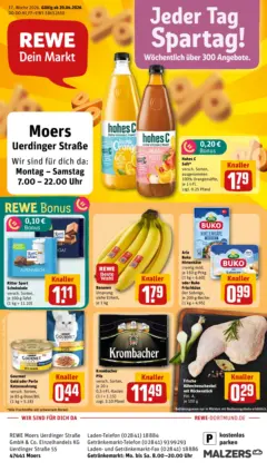 Rewe Prospekt Moers	 ab 20.04.2026 gültig