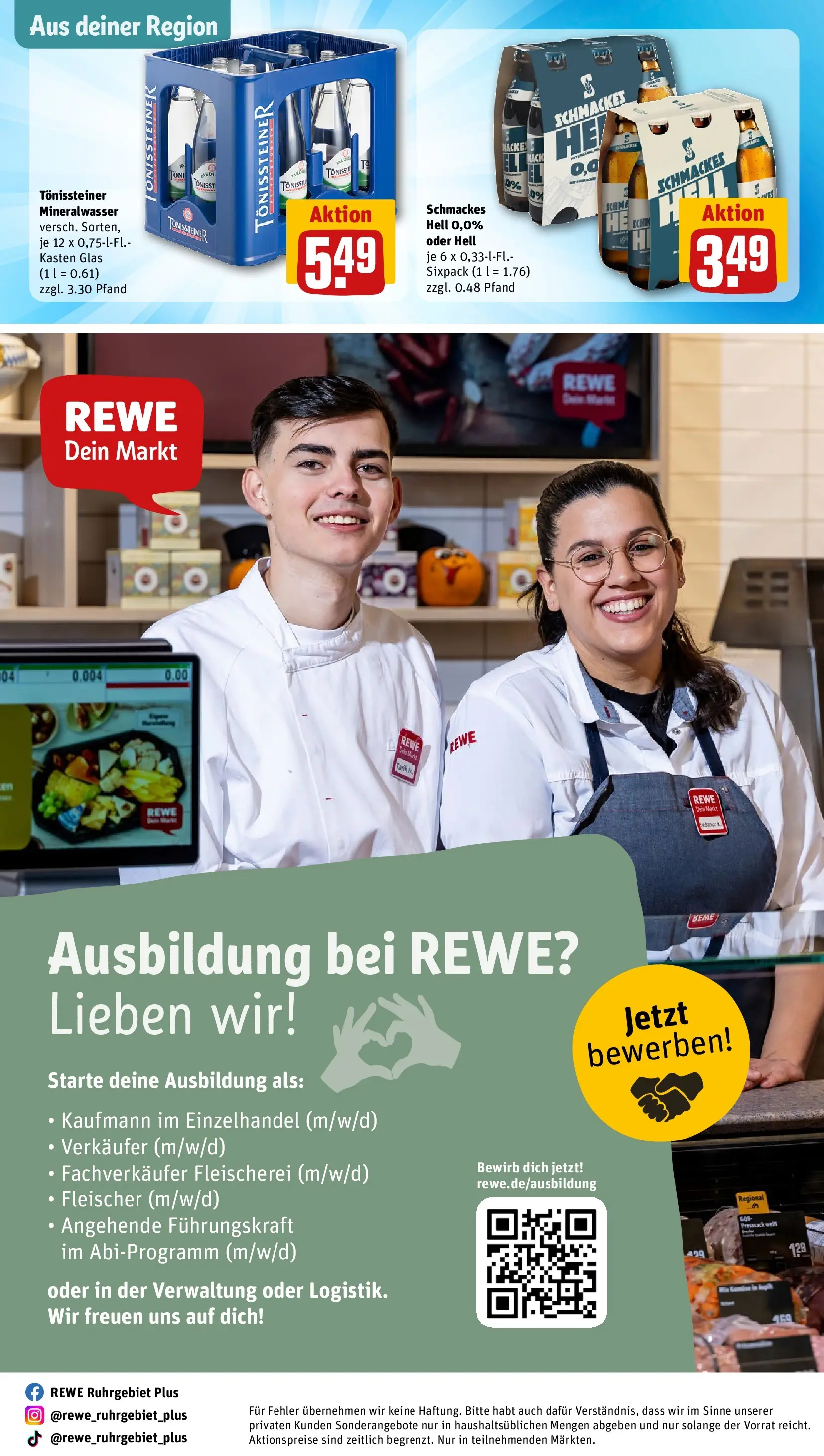 REWE Prospekt ab 20.04.2026 zum Blättern » Angebote | Seite: 31 | Produkte: Mineralwasser