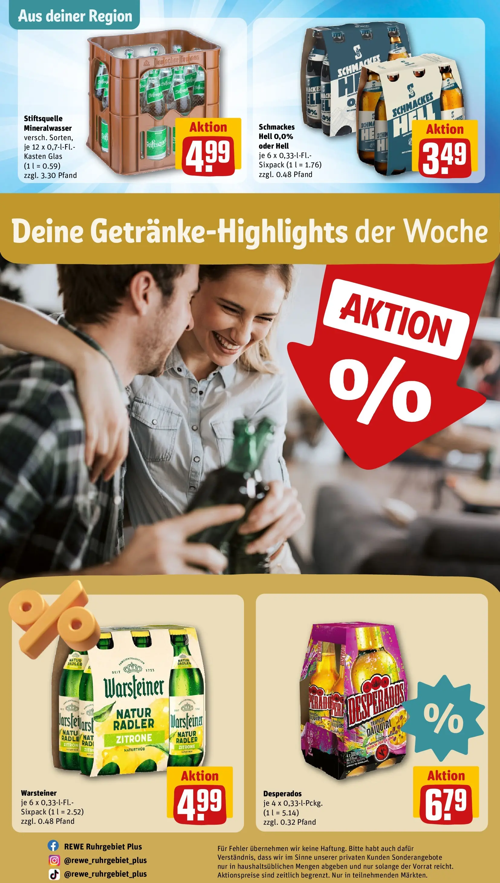 REWE Prospekt ab 20.04.2026 zum Blättern » Angebote | Seite: 31 | Produkte: Bier, Radler, Warsteiner, Zitrone