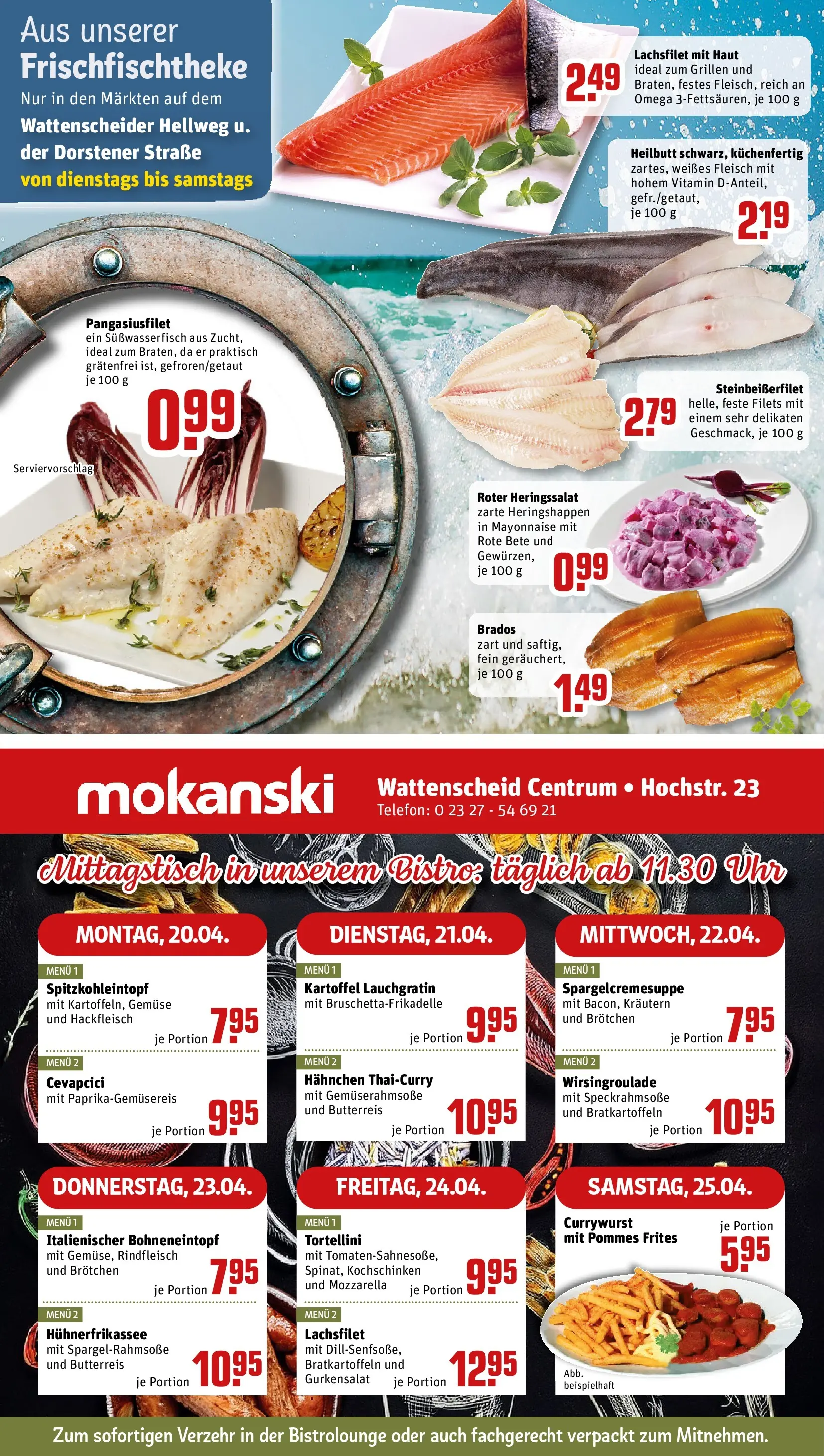 REWE Prospekt ab 20.04.2026 zum Blättern » Angebote | Seite: 31 | Produkte: Pommes frites, Gemüse, Fleisch, Uhr