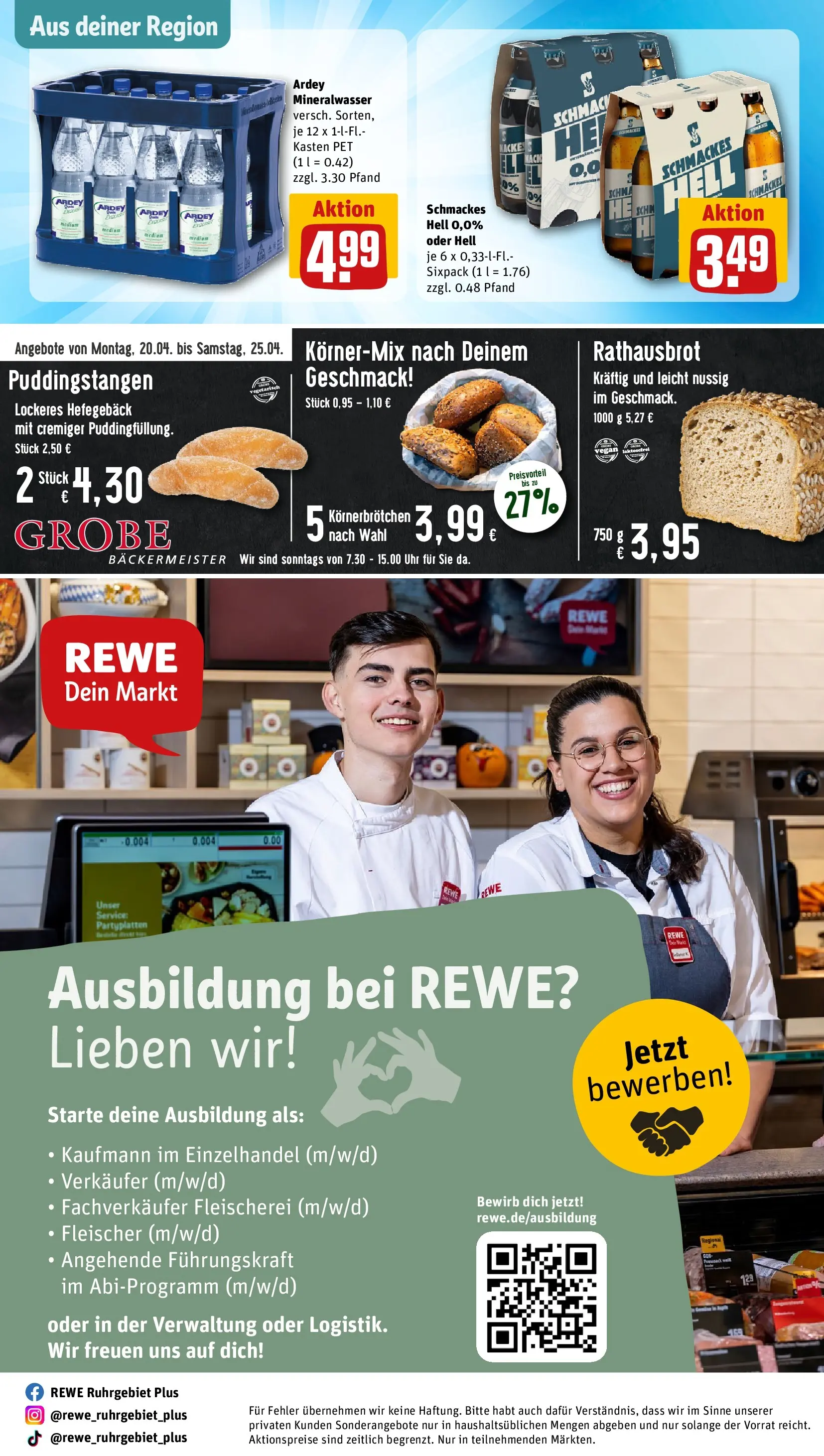 REWE Prospekt ab 20.04.2026 zum Blättern » Angebote | Seite: 31 | Produkte: Mineralwasser, Uhr