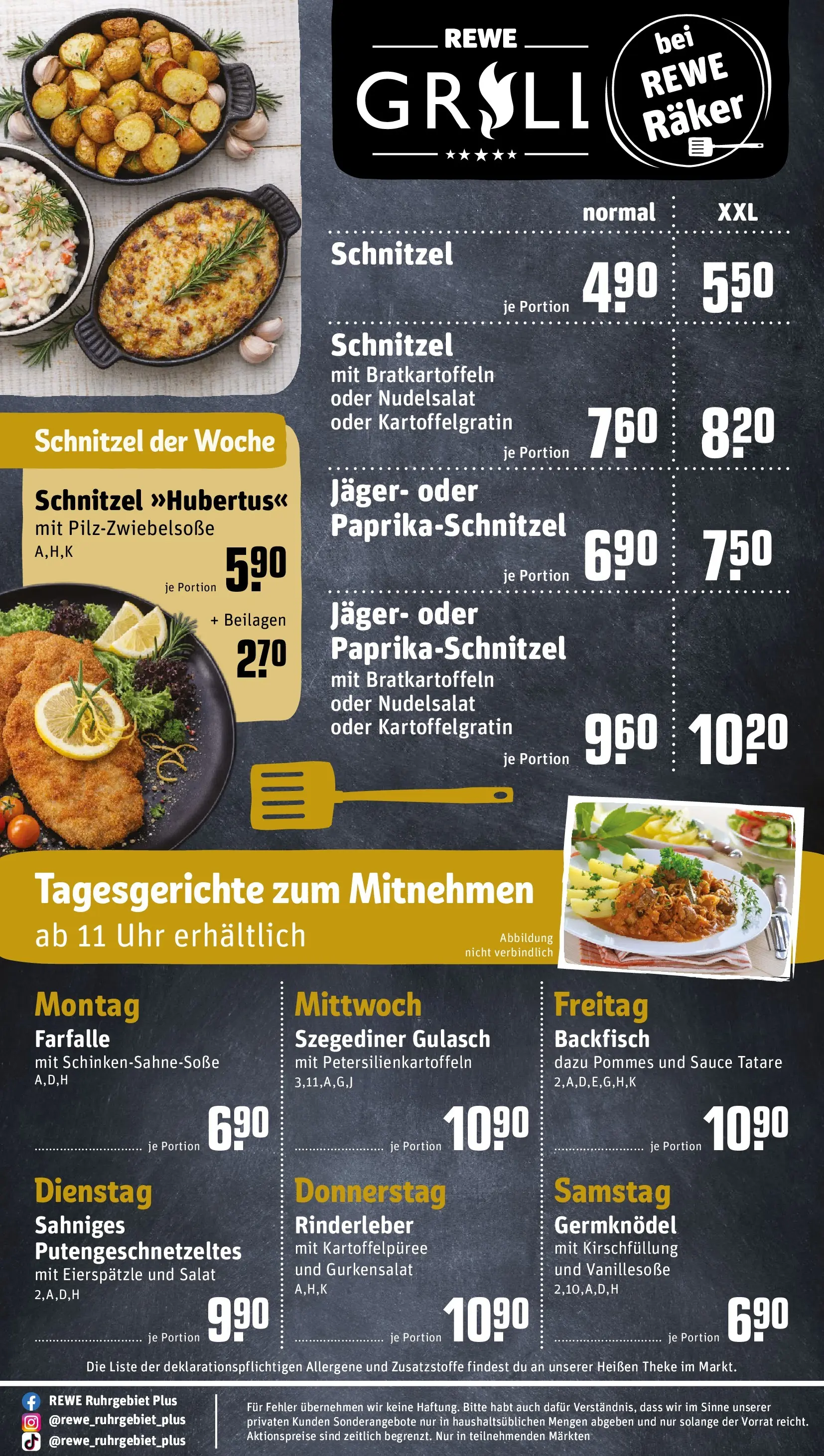 REWE Prospekt ab 20.04.2026 zum Blättern » Angebote | Seite: 31 | Produkte: Pommes, Schnitzel, Pasta, Uhr