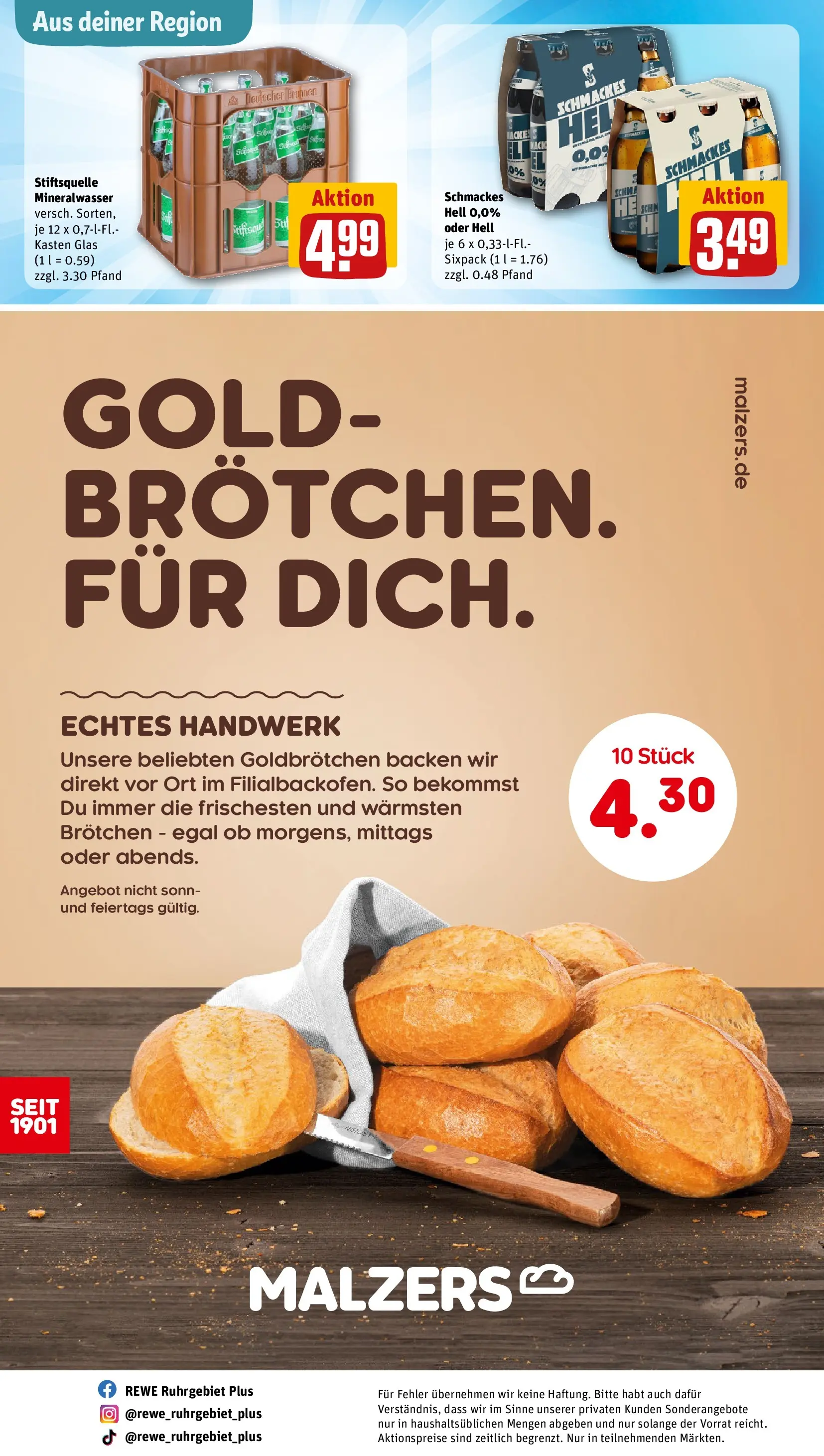 REWE Prospekt ab 20.04.2026 zum Blättern » Angebote | Seite: 30 | Produkte: Mineralwasser