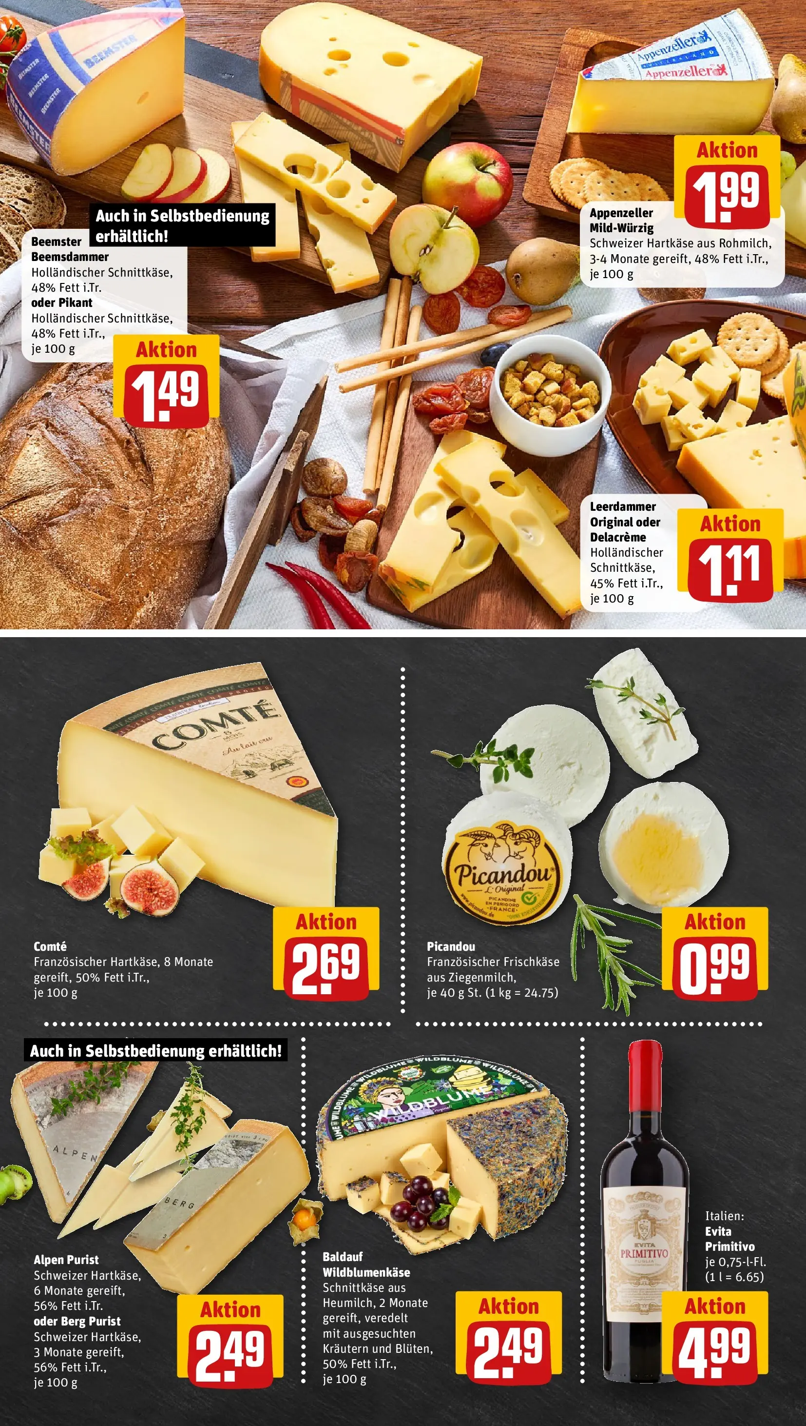 REWE Prospekt ab 20.04.2026 zum Blättern » Angebote | Seite: 9 | Produkte: Leerdammer, Frischkase