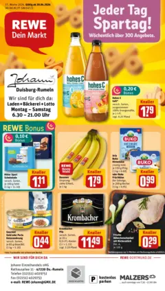 Rewe Prospekt Duisburg / Rumeln	 ab 20.04.2026 gültig
