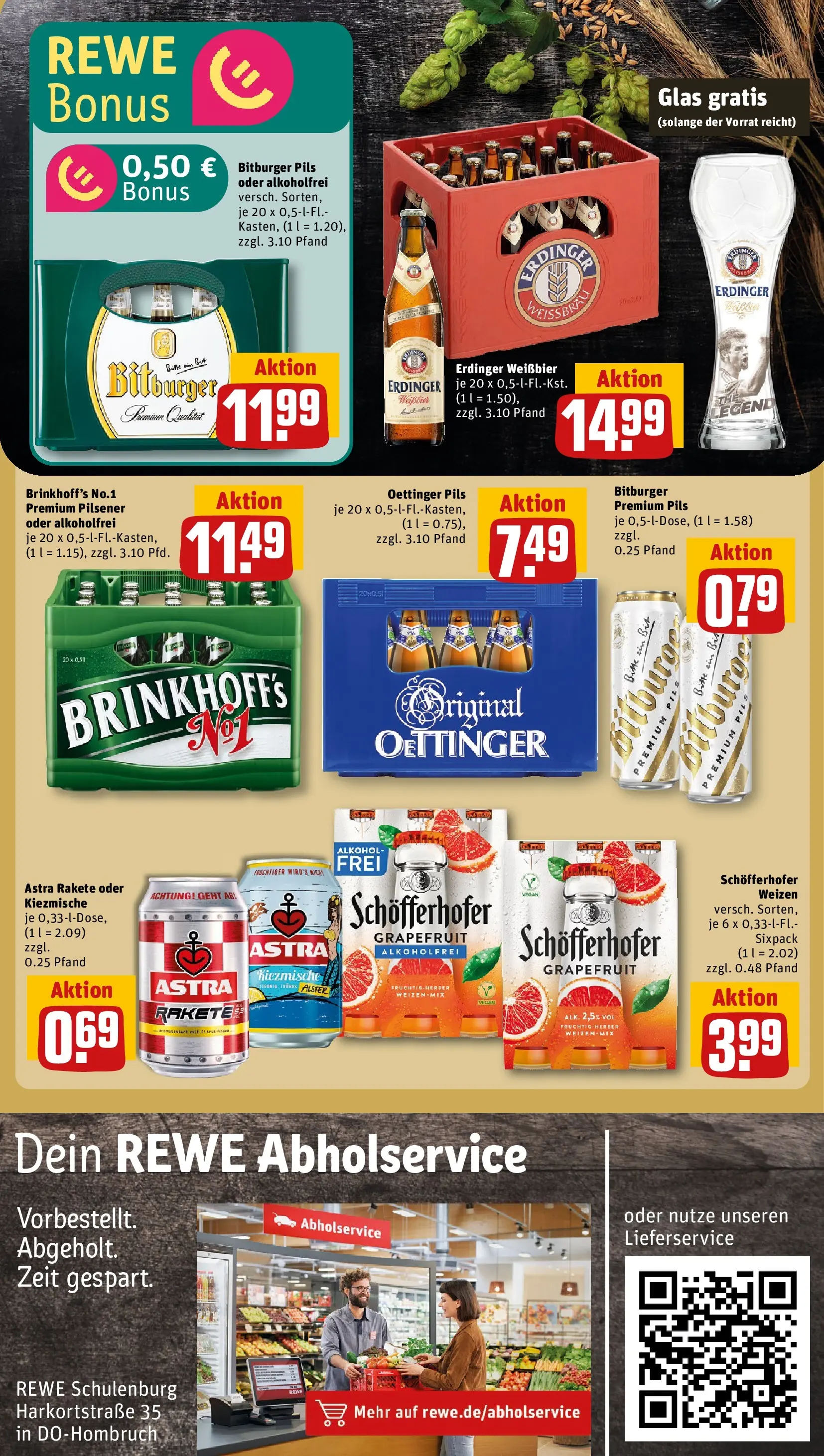 REWE Prospekt ab 20.04.2026 zum Blättern » Angebote | Seite: 23 | Produkte: Astra rakete, Bitburger, Oettinger, Grapefruit