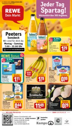 Rewe Prospekt Sonsbeck	 ab 20.04.2026 gültig