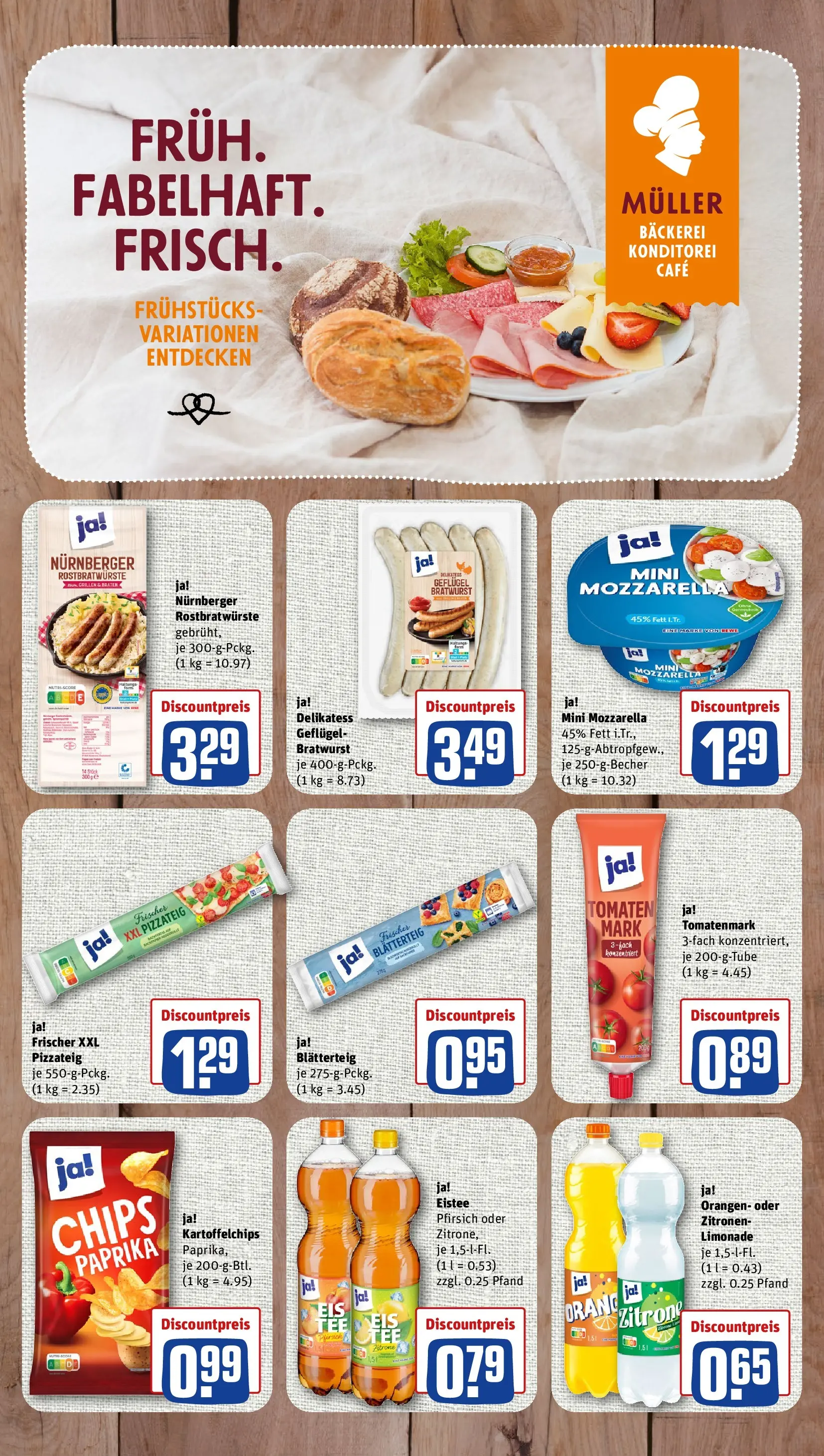REWE Prospekt ab 20.04.2026 zum Blättern » Angebote | Seite: 7 | Produkte: Bratwurst, Limonade, Chips, Zitronen