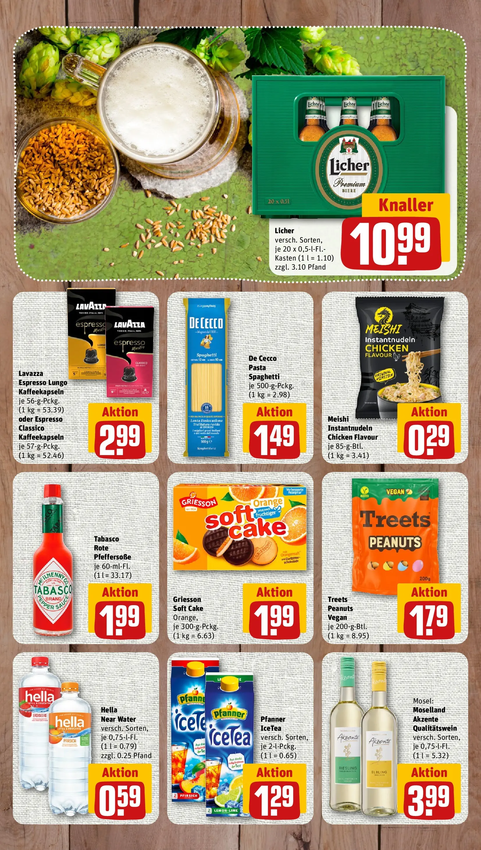 REWE Prospekt ab 20.04.2026 zum Blättern » Angebote | Seite: 7 | Produkte: Orangensaft, Hella, Pfirsich, Pasta