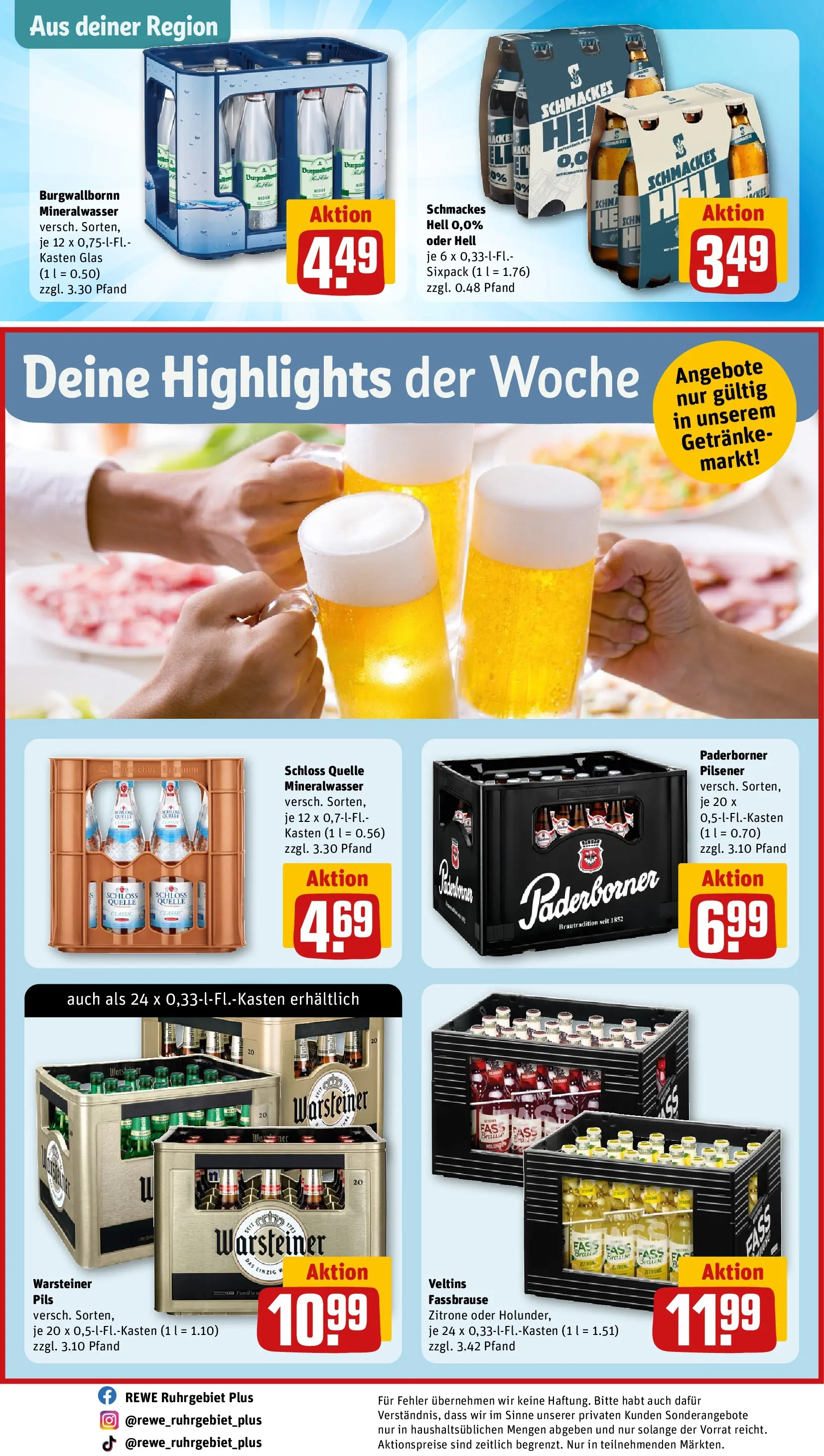 REWE Prospekt ab 20.04.2026 zum Blättern » Angebote | Seite: 30 | Produkte: Warsteiner, Zitrone, Fassbrause, Veltins