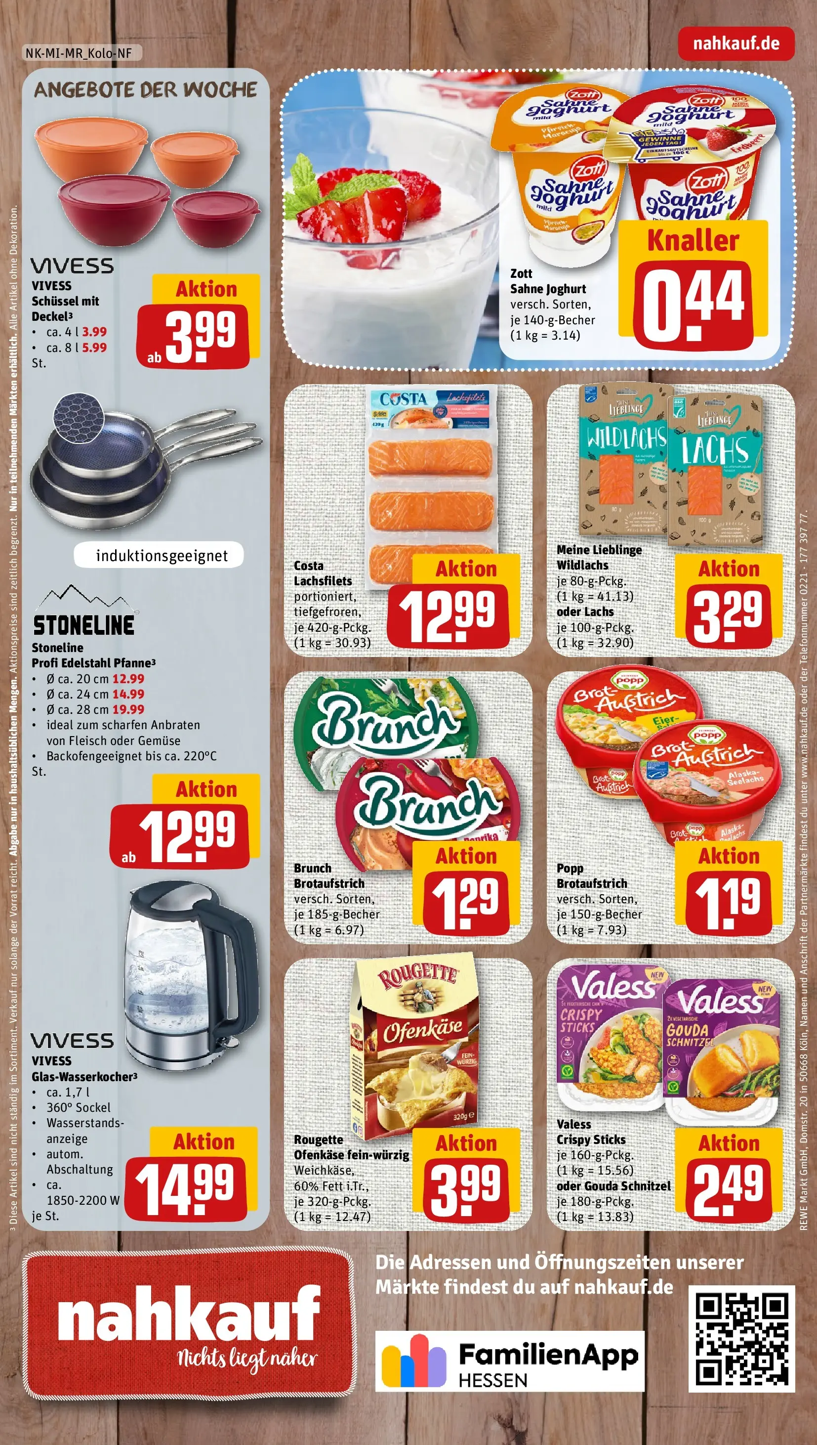 REWE Prospekt ab 20.04.2026 zum Blättern » Angebote | Seite: 8 | Produkte: Gouda, Rougette ofenkase, Gemüse, Sahne