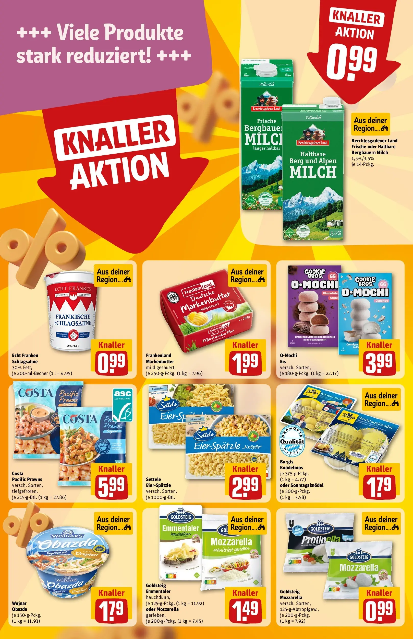 REWE Prospekt ab 20.04.2026 zum Blättern » Angebote | Seite: 11 | Produkte: Schlagsahne, Milch, Eis, Mochi