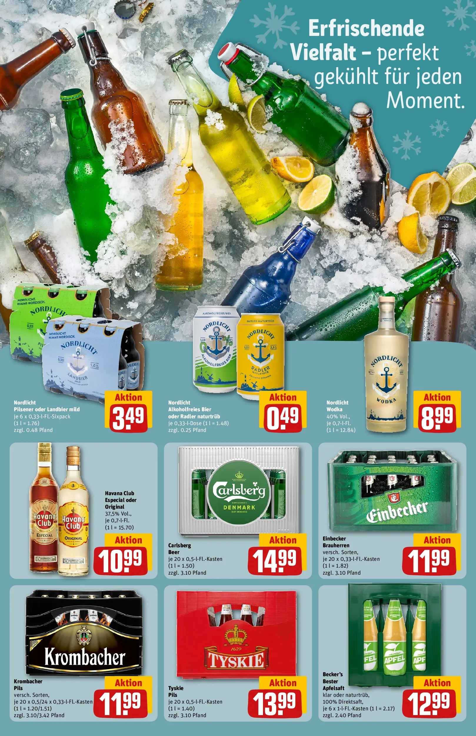 REWE Prospekt ab 20.04.2026 zum Blättern » Angebote | Seite: 20 | Produkte: Tyskie, Rum, Radler, Wodka