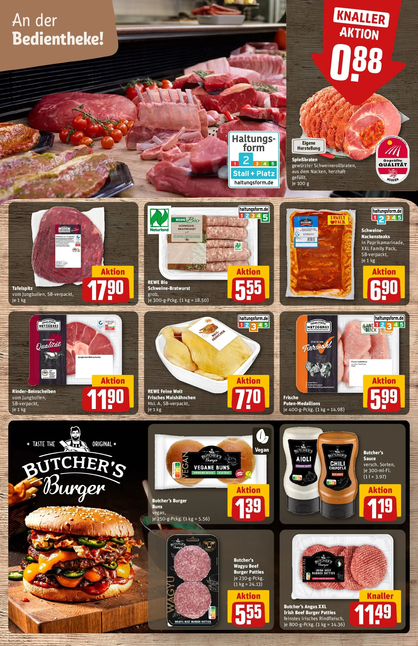 REWE Prospekt ab 20.04.2026 zum Blättern » Angebote | Seite: 12 | Produkte: Nackensteaks, Tür, Chili, Steak
