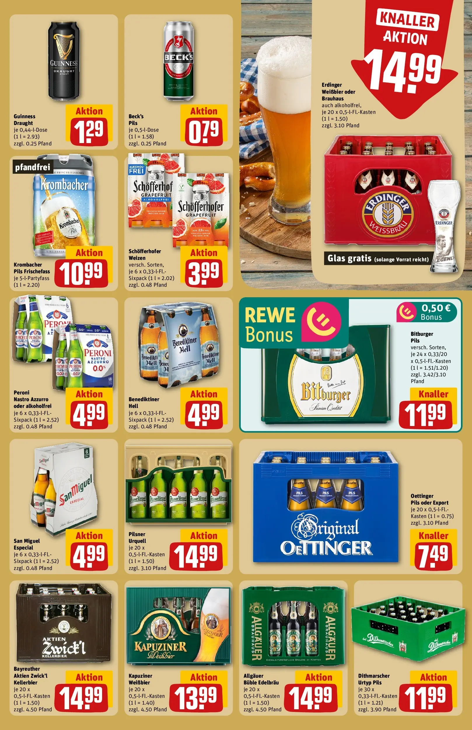 REWE Prospekt ab 20.04.2026 zum Blättern » Angebote | Seite: 27 | Produkte: Pils, Oettinger, Grapefruit, Pilsner urquell