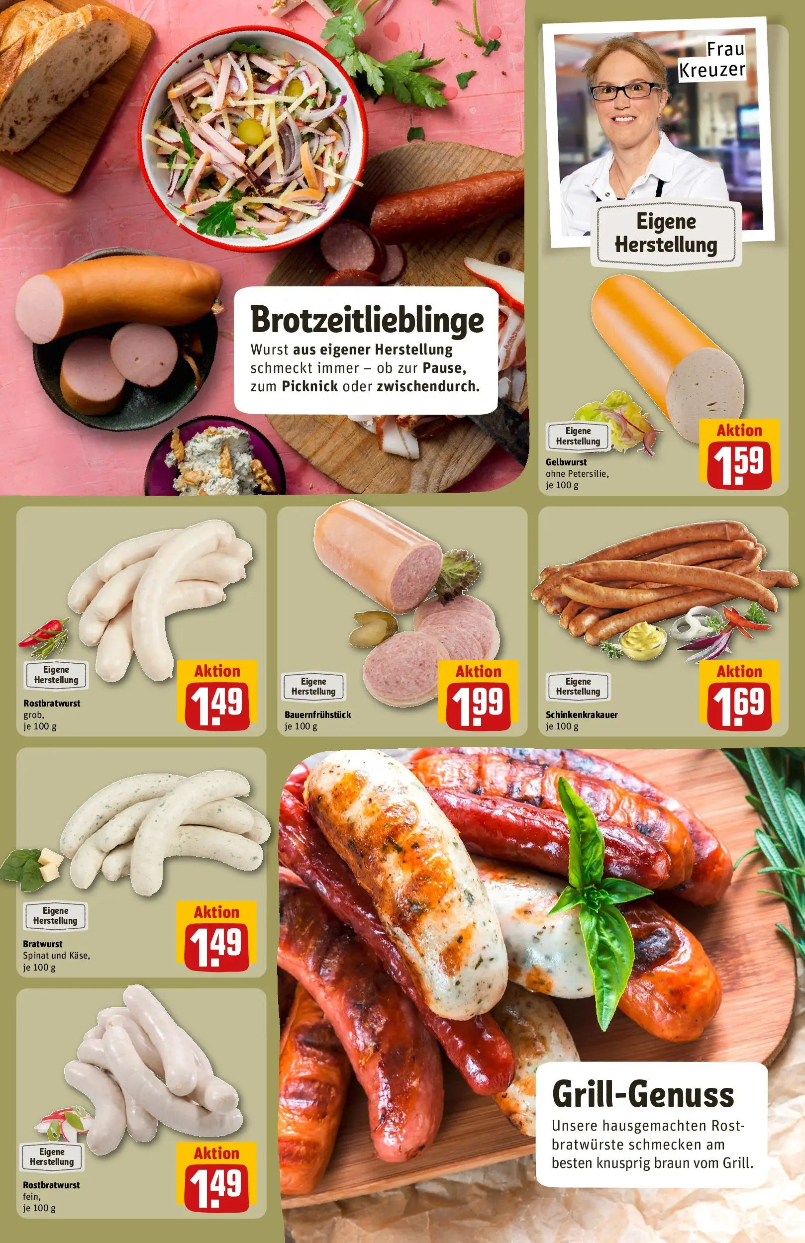 REWE Prospekt ab 20.04.2026 zum Blättern » Angebote | Seite: 19 | Produkte: Bratwurst, Wurst